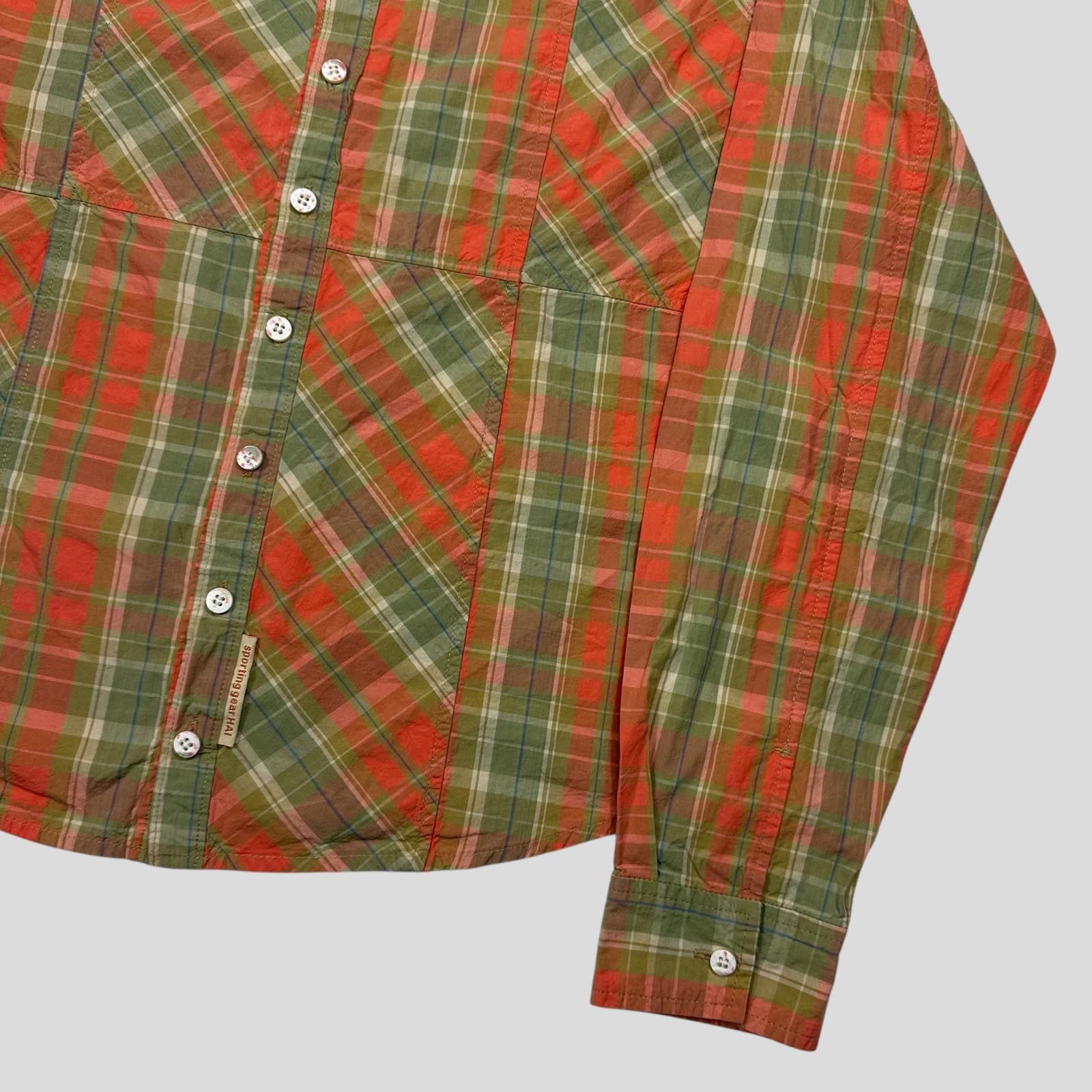 Issey Miyake Hai By Issey Miyake 90’s Asymmetrical Plaid Boxy Shirt - S/M Size US S / EU 44-46 / 1 - 2 Thumbnail
