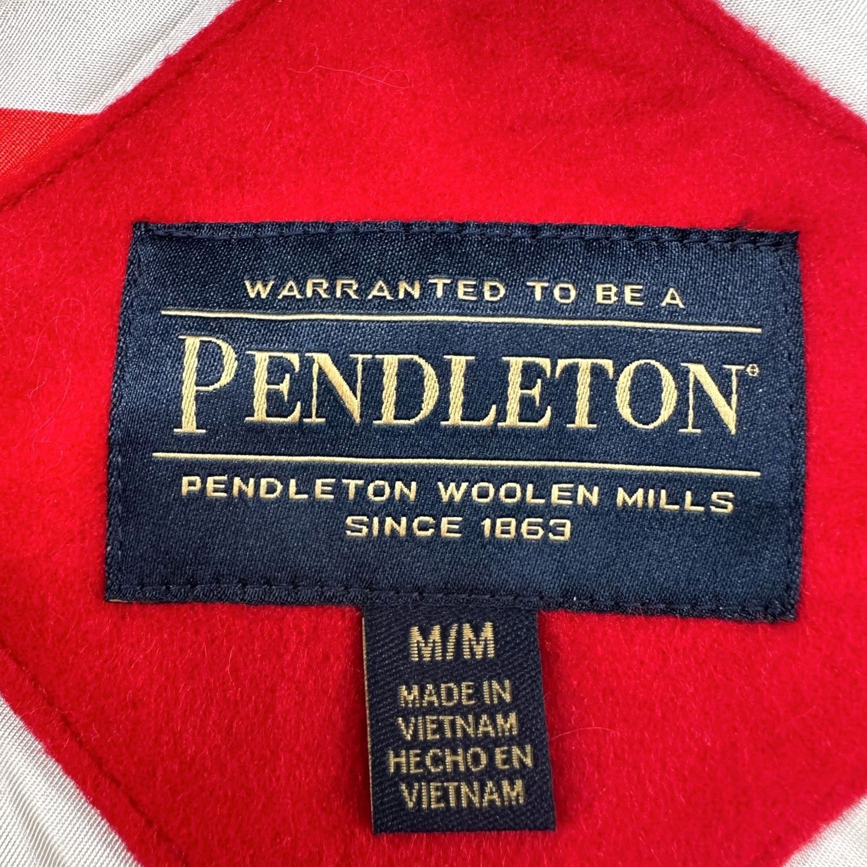 Pendleton Pendleton Jacket Womens M Red Wool Long Overcoat 80s 90s Classic Pockets Wool Full Zip Winter Fall Size M / US 6-8 / IT 42-44 - 7 Thumbnail