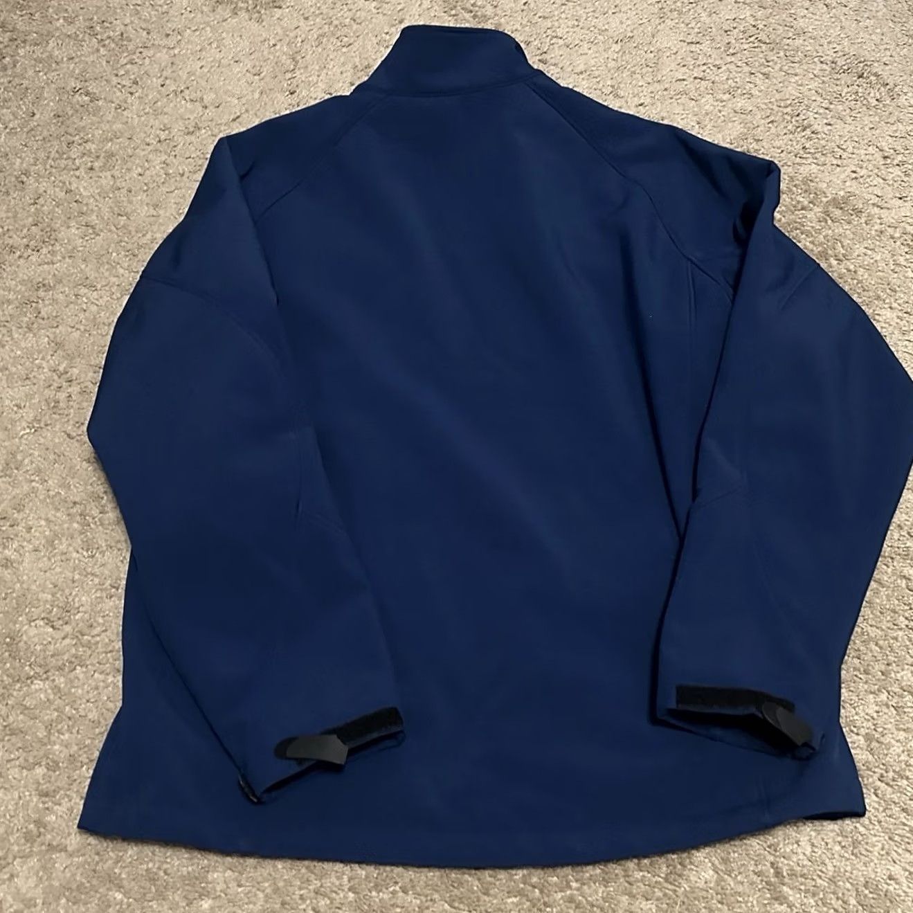 Vintage Kirkland Signature Jacket Men's L Softshell Full Zip Windbreaker Outdoor Blue Solid Zip Logo Men's Regular Fit Size US L / EU 52-54 / 3 - 3 Thumbnail