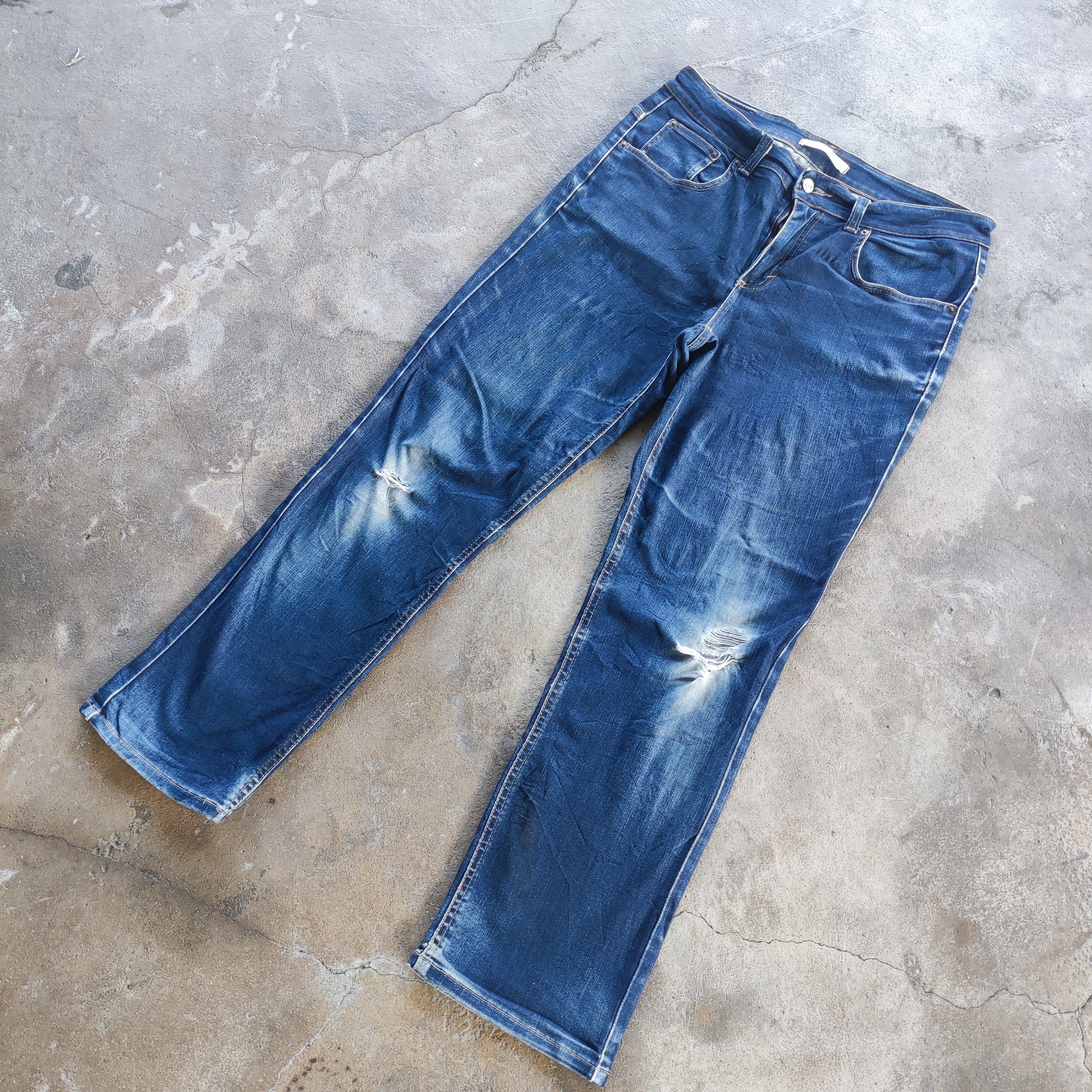 Edwin Vintage Edwin Brand Jeans Distressed Ripped Pants Size US 34 / EU 50 - 2 Thumbnail