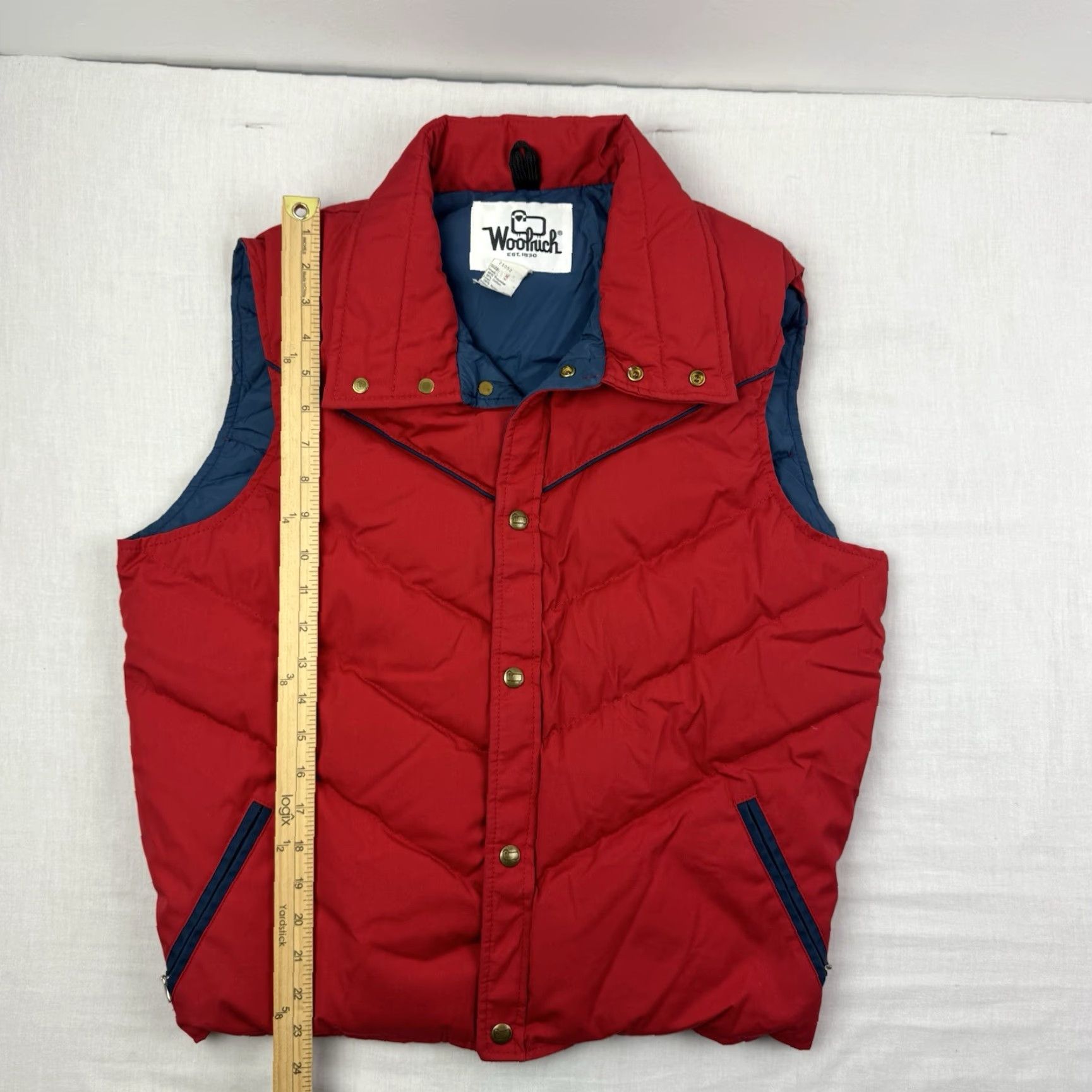Vintage VINTAGE Woolrich Jacket Men M Down Puffer Solid Red 80s 90s USA Snap Collar Outdoor Casual Travel Size US M / EU 48-50 / 2 - 7 Thumbnail