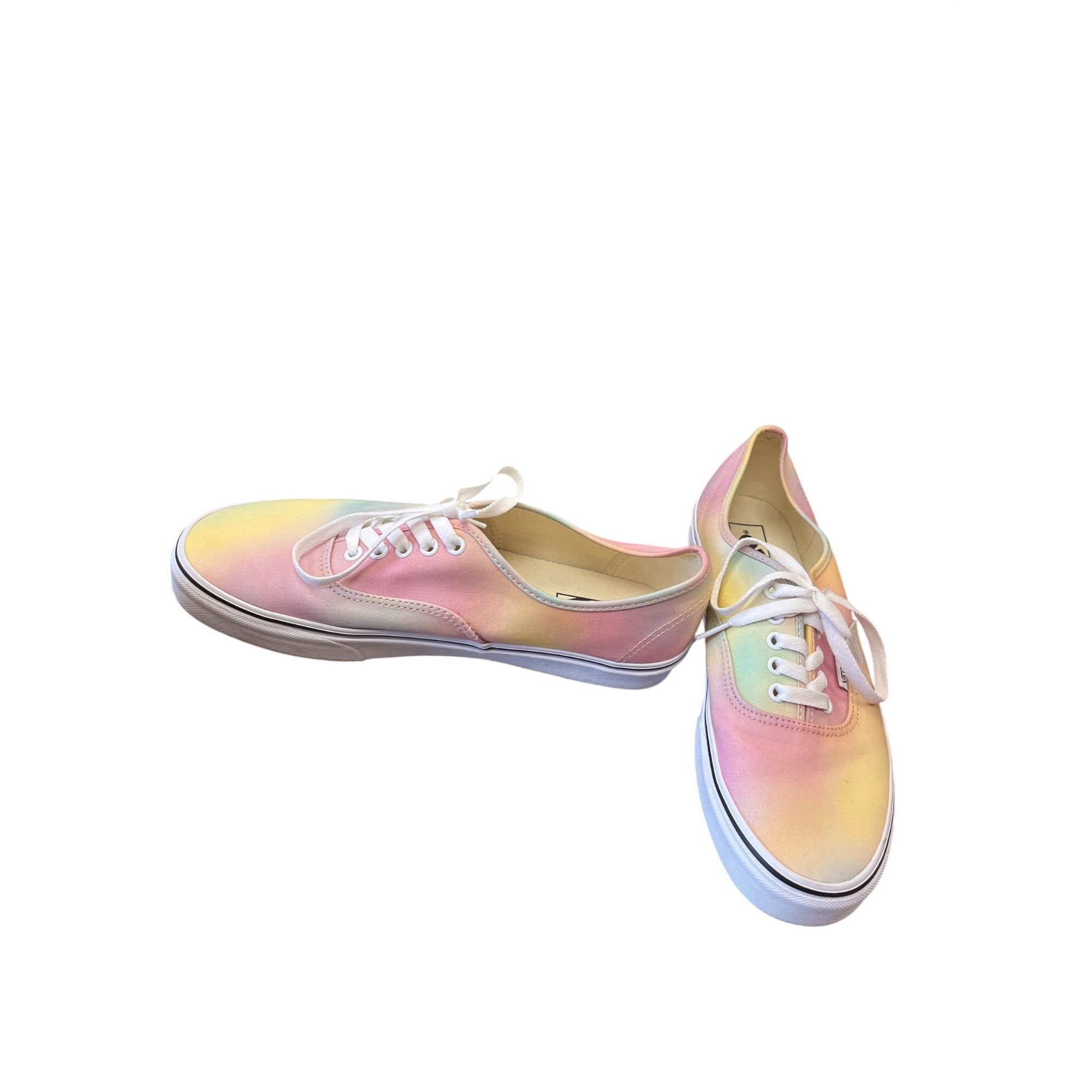 Vans Vans mens womans yellow pink low top sneakers sz 10.5m/12w S Size US 10.5 / EU 43-44 - 2 Thumbnail