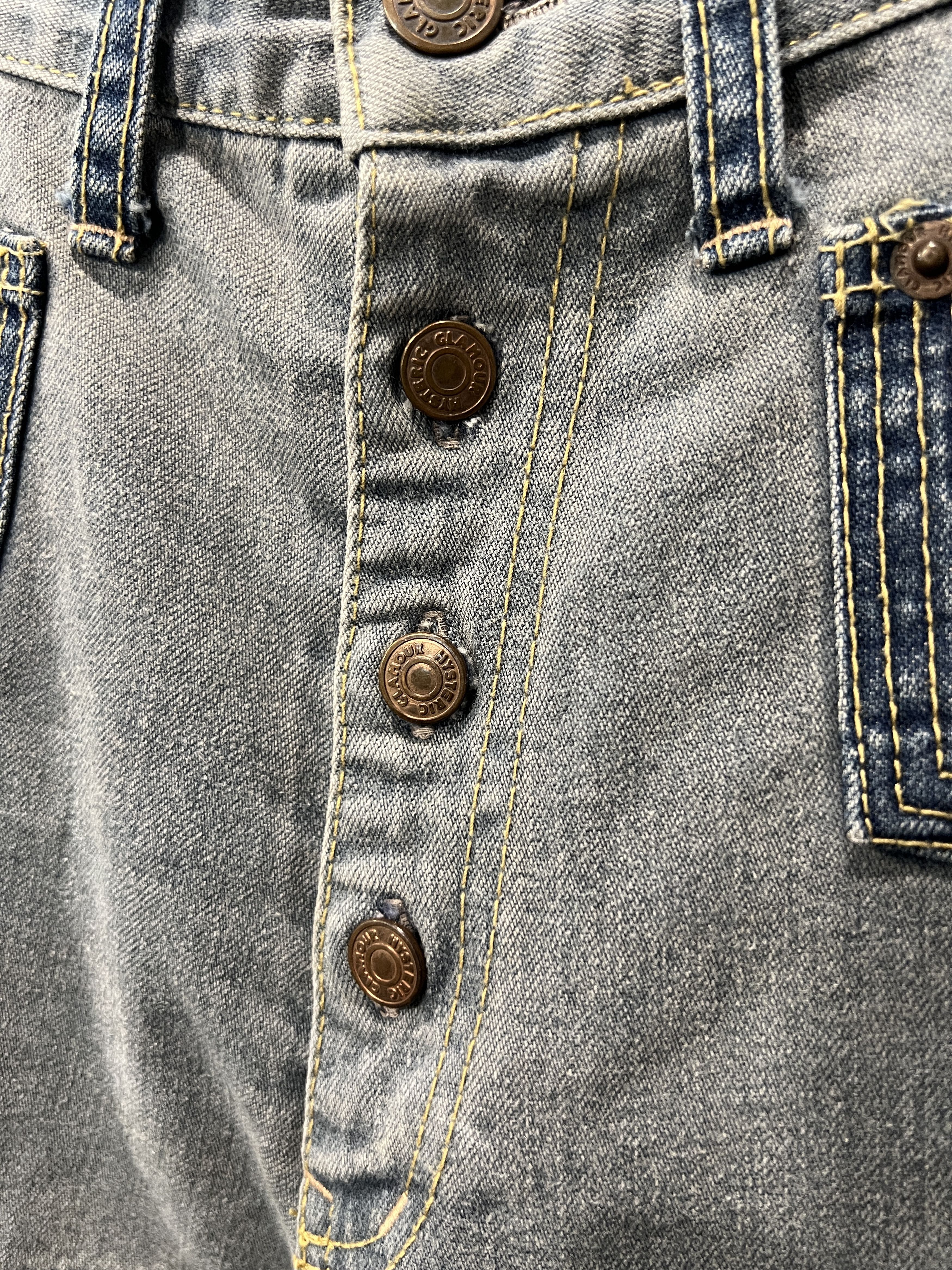 Hysteric Glamour Vintage HYSTERIC GLAMOUR Patch Work Flared Denim GTMP379 Size 26" / US 2 / IT 38 - 2 Thumbnail