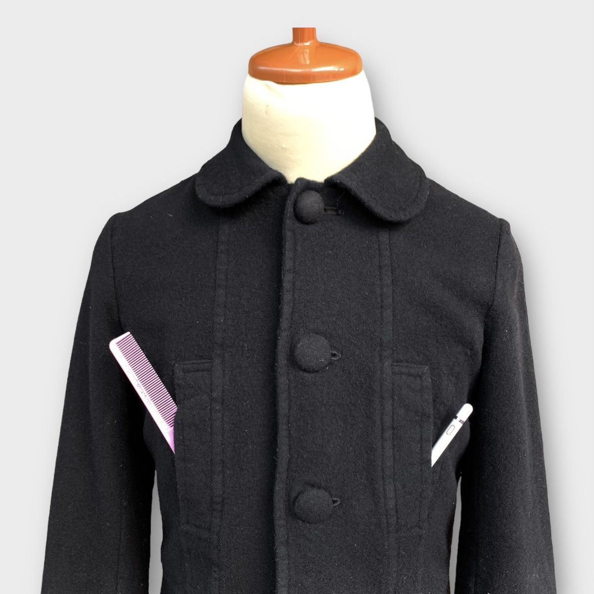 Comme des Garcons AD2009 Tricot Comme Des Garcons Wool Coat Size US S / EU 44-46 / 1 - 5 Thumbnail