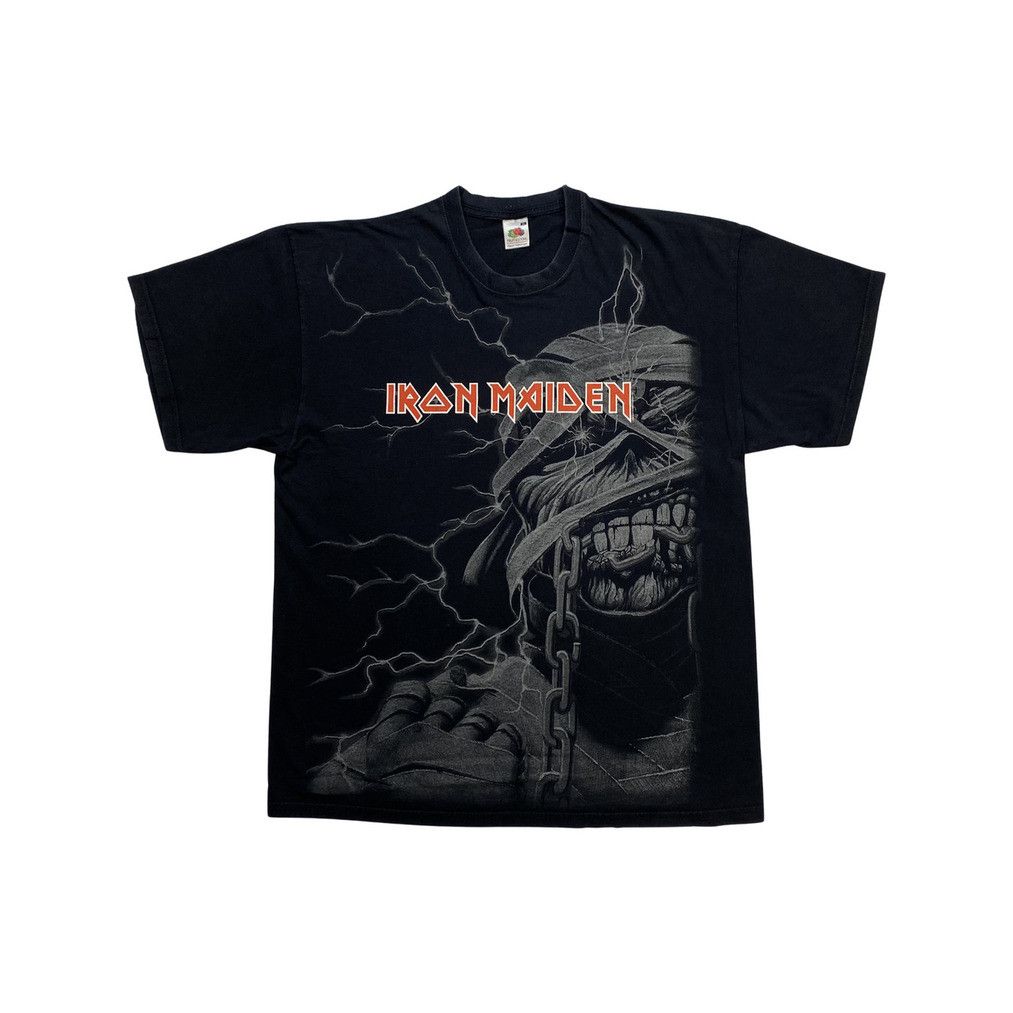Iron Maiden Black Vintage Full Print T-Shirt – XL