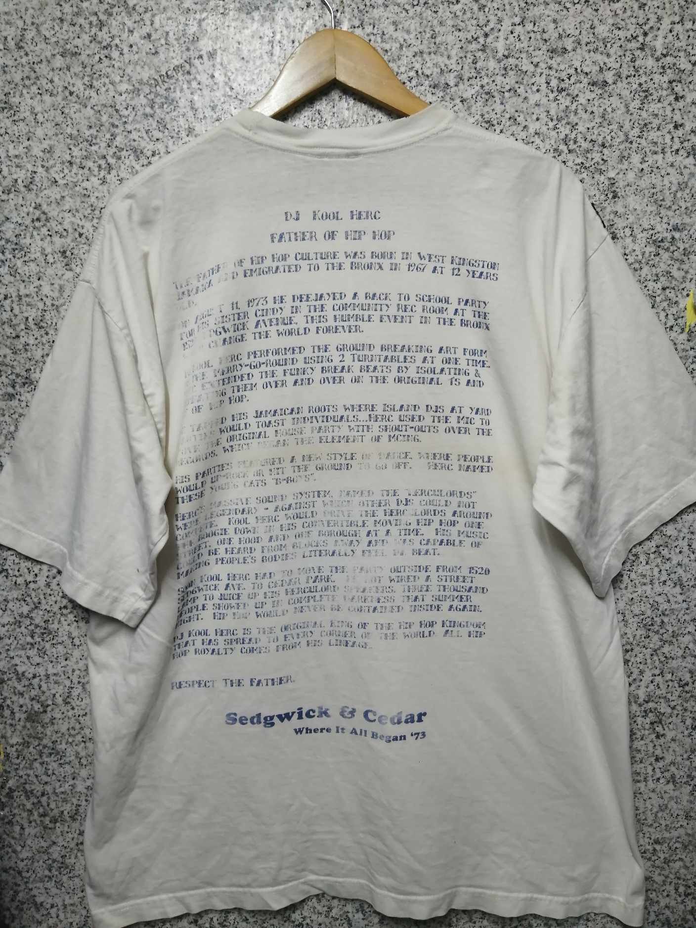 Rap Tees × Vintage VINTAGE DJ KOOL HERC FATHER OF HIP HOP VERY RARE Size US XL / EU 56 / 4 - 2 Thumbnail