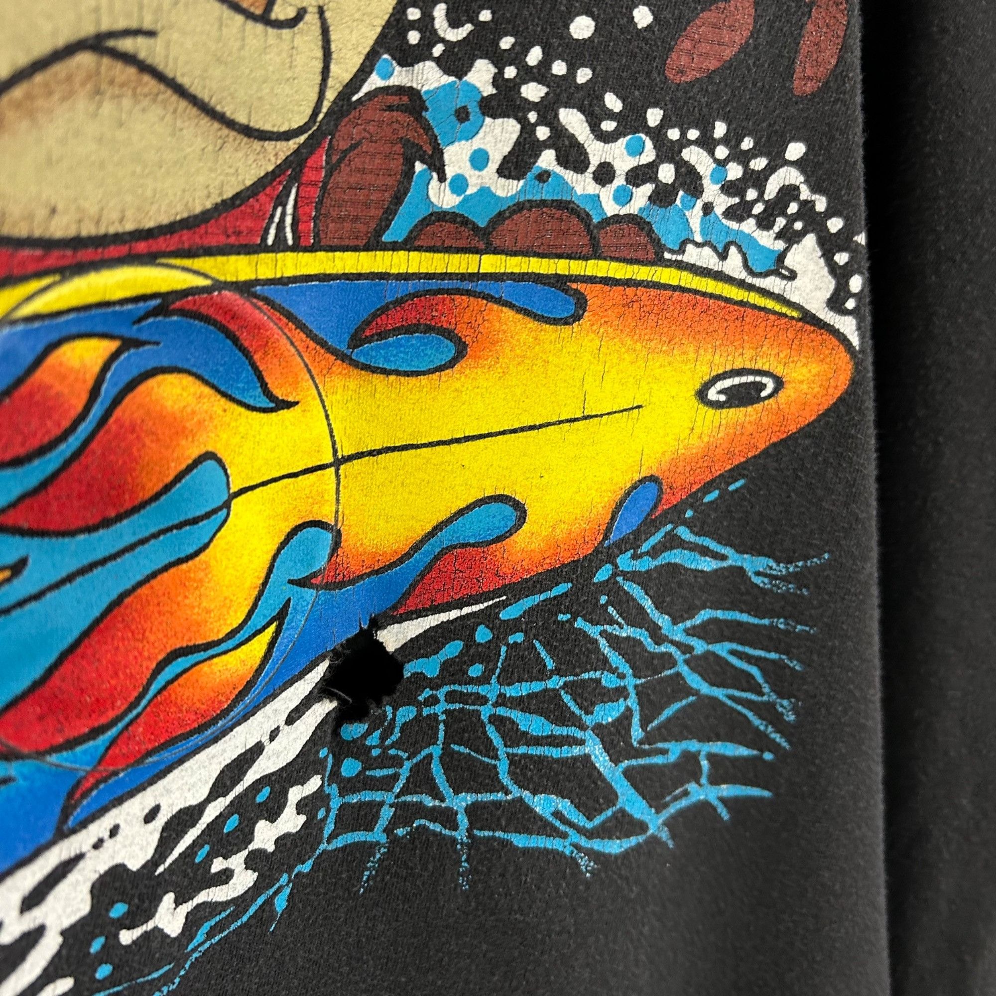 Warner Bros Vintage 90’s Tasmanian Devil surf shirt Size US XL / EU 56 / 4 - 4 Thumbnail