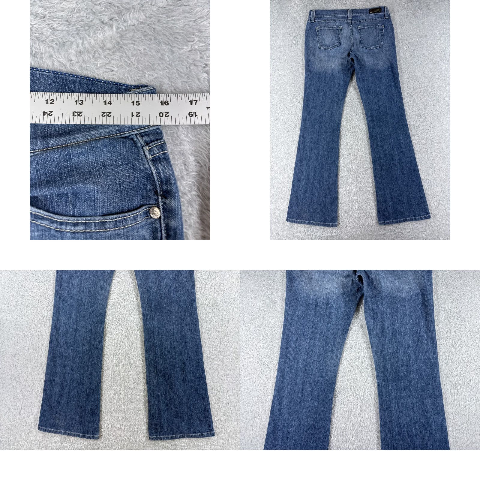 Rsq RSQ Jeans Women's Blue Denim 30x32 Regular Bootcut Slim Stretch Pockets 5-Pocket Designer American Modern Classic Filets N/A 13 Size 34" / US 12 / IT 48 - 9 Thumbnail