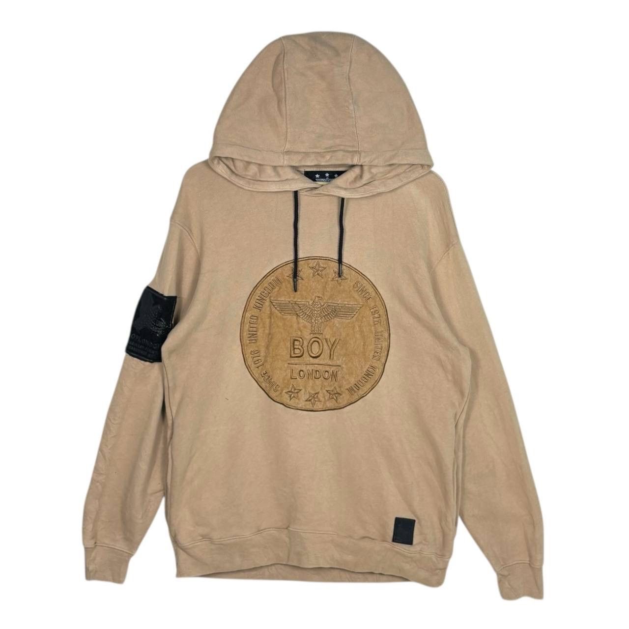 Boy London Boy London Beige Coin Logo Hoodie Oversized XL Streetwear Size US XL / EU 56 / 4 - 1 Thumbnail