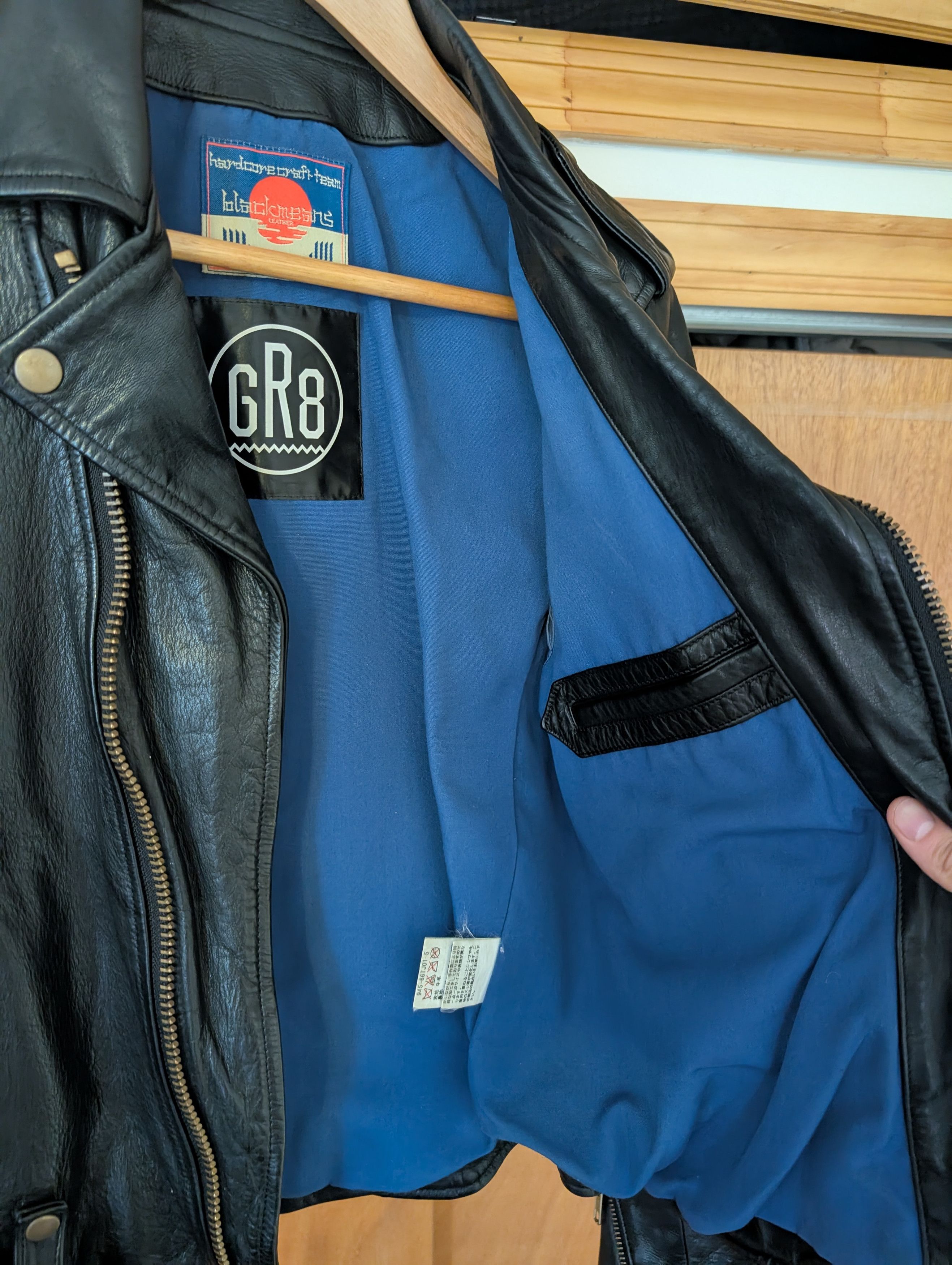 Blackmeans Blackmeans Calf Leather Jacket Size US XS / EU 42 / 0 - 4 Thumbnail