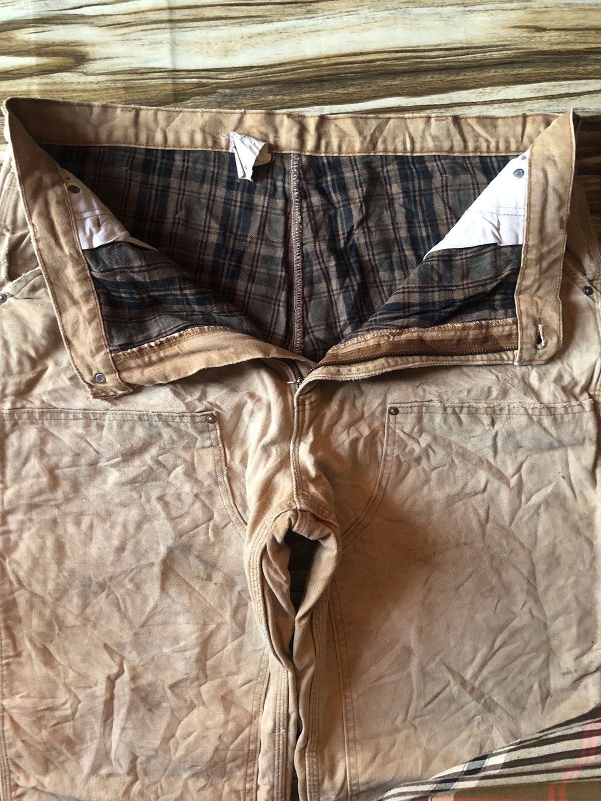 Carhartt Carhartt Double knee Faded Tan Dirty Carpenter Pants Size US 40 / EU 56 - 9 Thumbnail