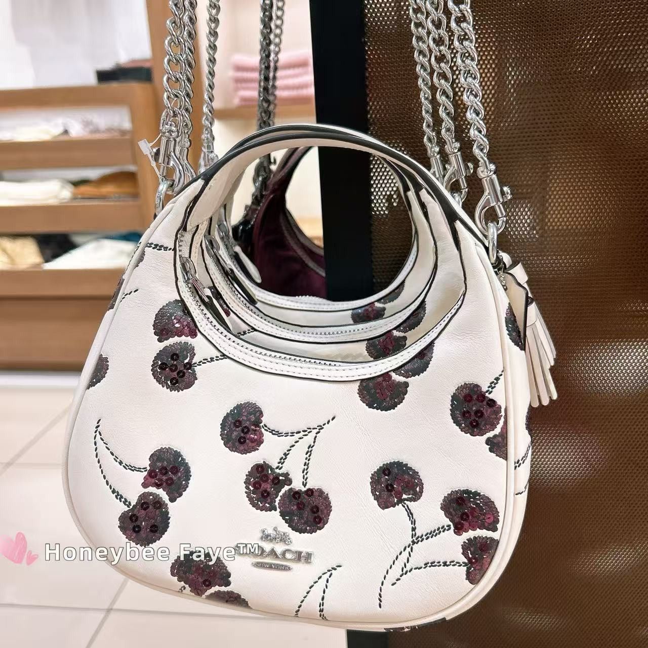 Coach NWT Coach Carmen Mini Crossbody Bag With Cherry Print CCZ22 Size ONE SIZE - 2 Thumbnail