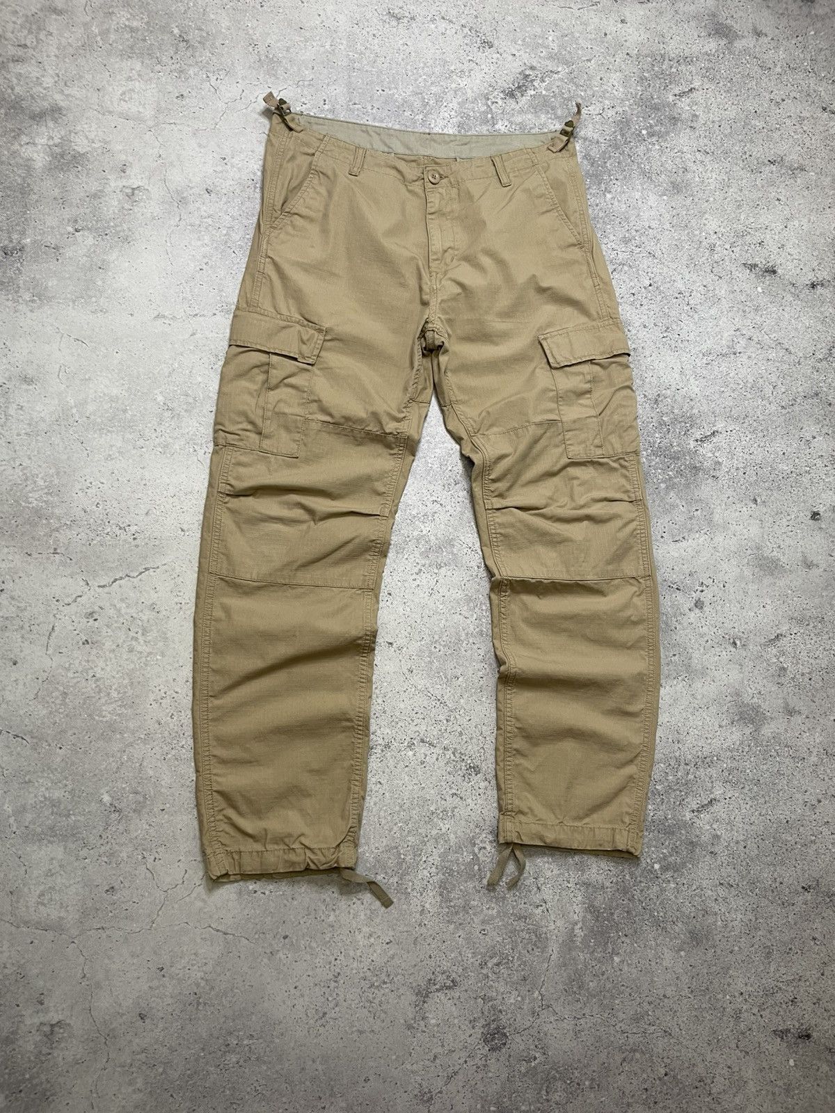 Carhartt Wip Vintage Carhartt WIP Aviation Cargo Beige Pants Size 33 x 32 Size US 33 - 4 Thumbnail