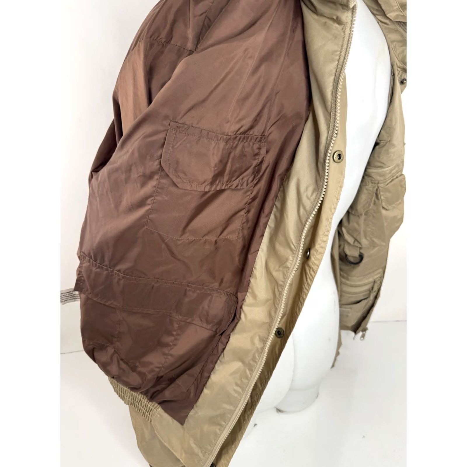 Orvis ORVIS Hooded Jacket XL Parka Rain Nylon Men Light Brown Fly Fishing Utility EXCELLENT Size US XL / EU 56 / 4 - 6 Thumbnail