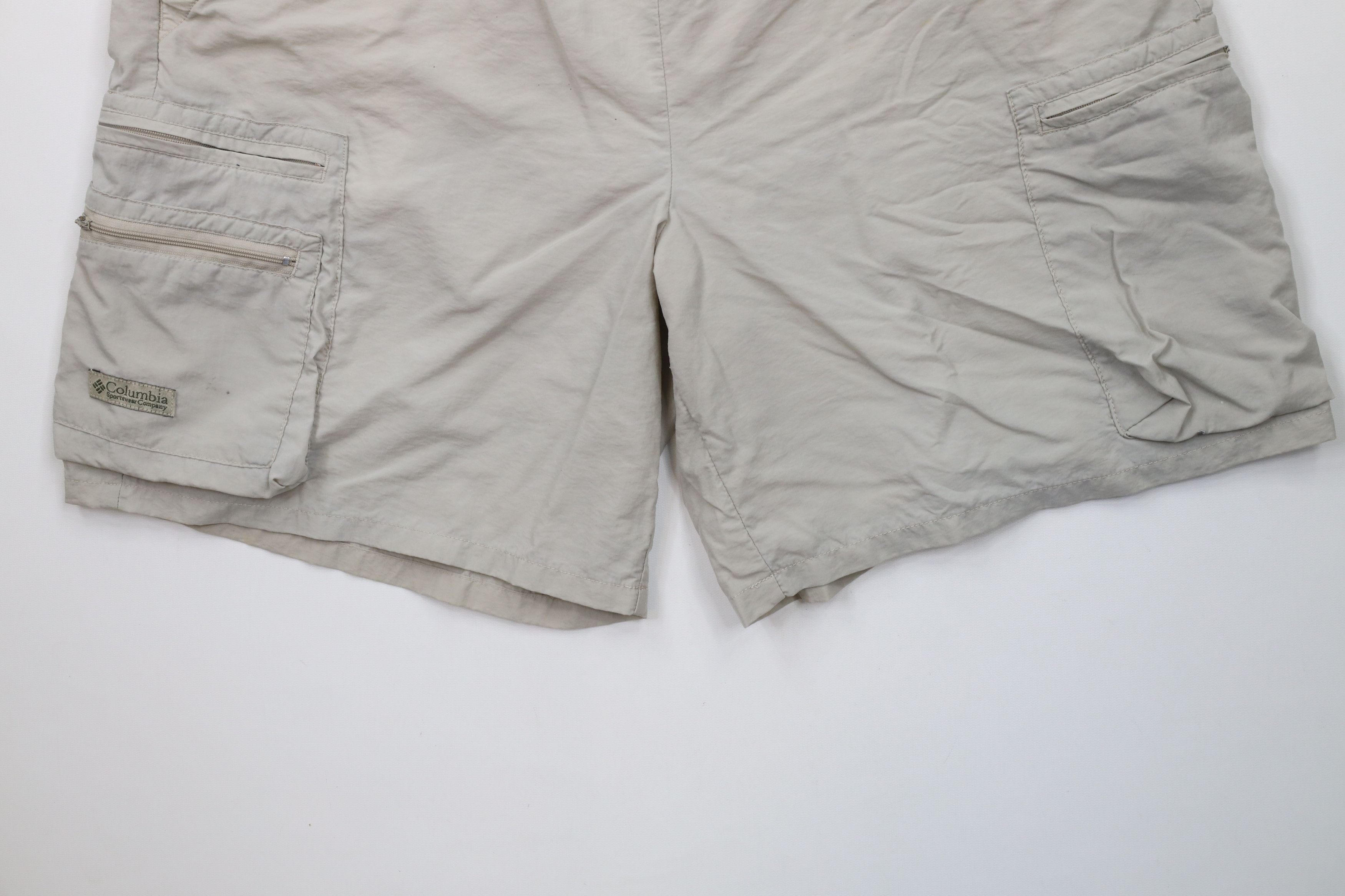 Columbia × Vintage Vintage 90s Columbia Belted Lined Above Knee Cargo Shorts Size US 34 / EU 50 - 4 Thumbnail