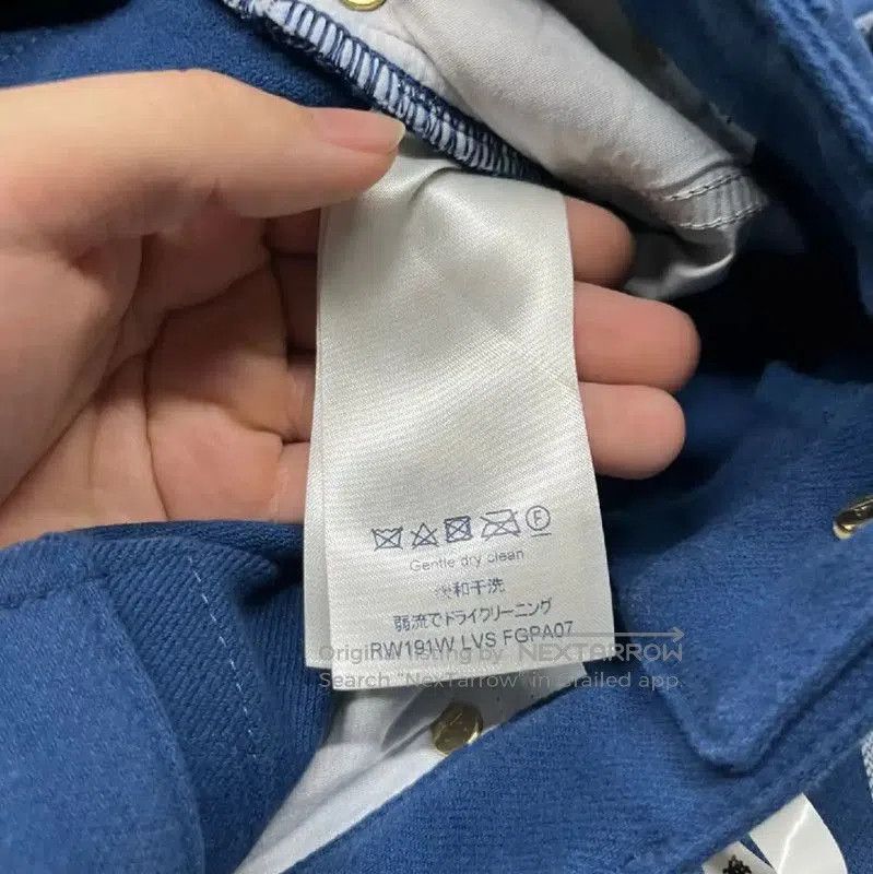 Louis Vuitton Louis Vuitton Blue Cotton Casual Pants . Size 30" / US 8 / IT 44 - 5 Thumbnail
