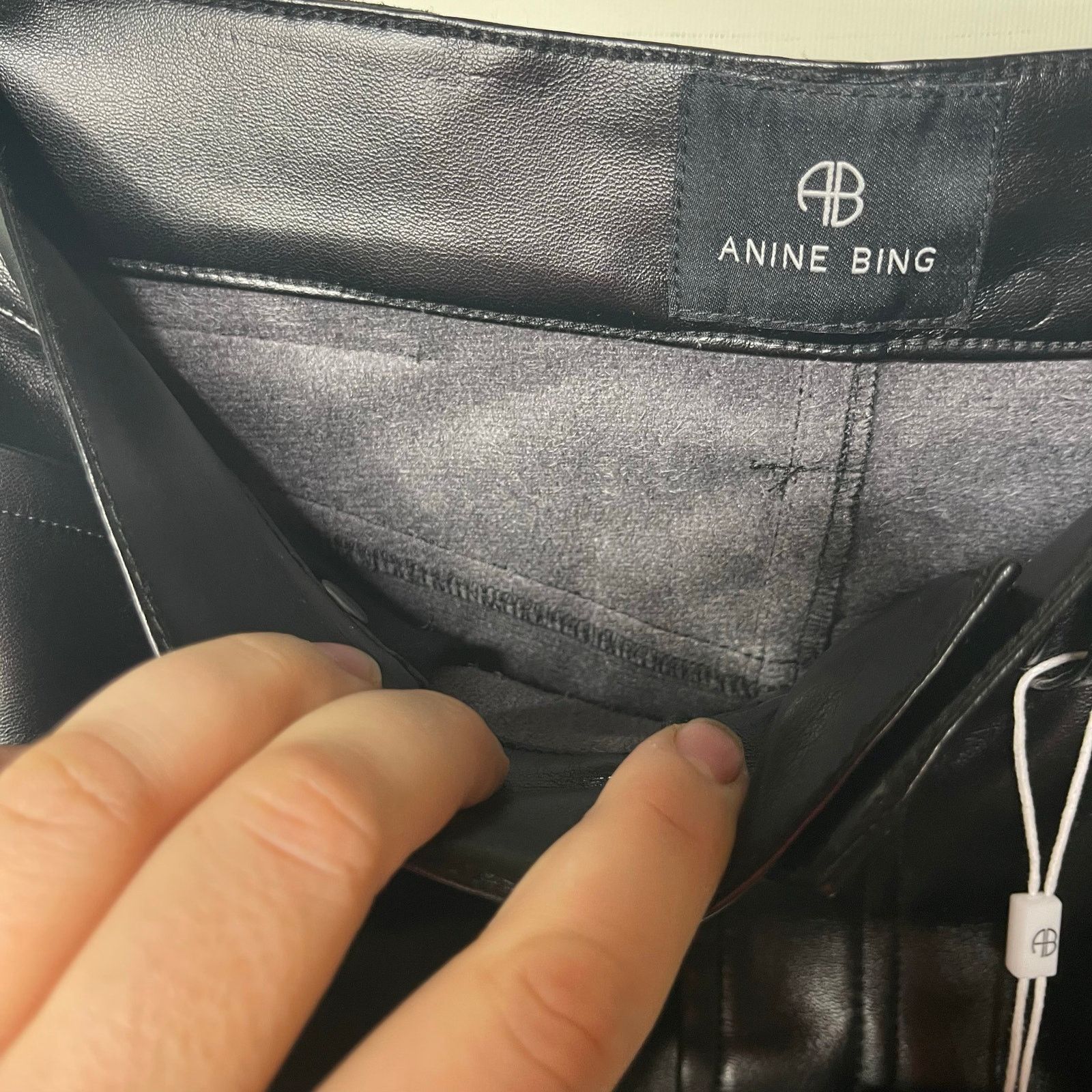 Anine Bing ANINE BING Bruno Pant in Black Recycled Leather FR 32 US 2 Size 26" / US 2 / IT 38 - 11 Thumbnail