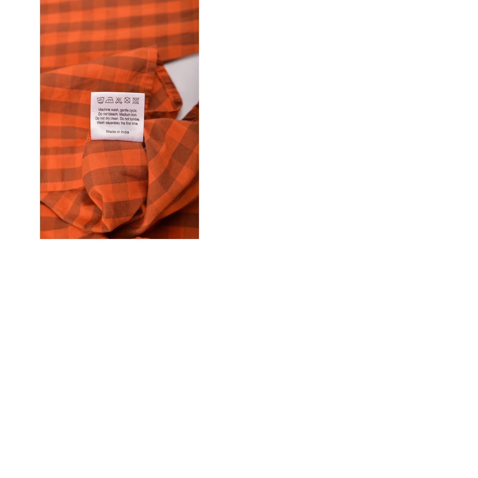 Vintage KTM Bike Industries Factory Team Orange Check Button Shirt Racing Size L Mens Size US L / EU 52-54 / 3 - 9 Thumbnail