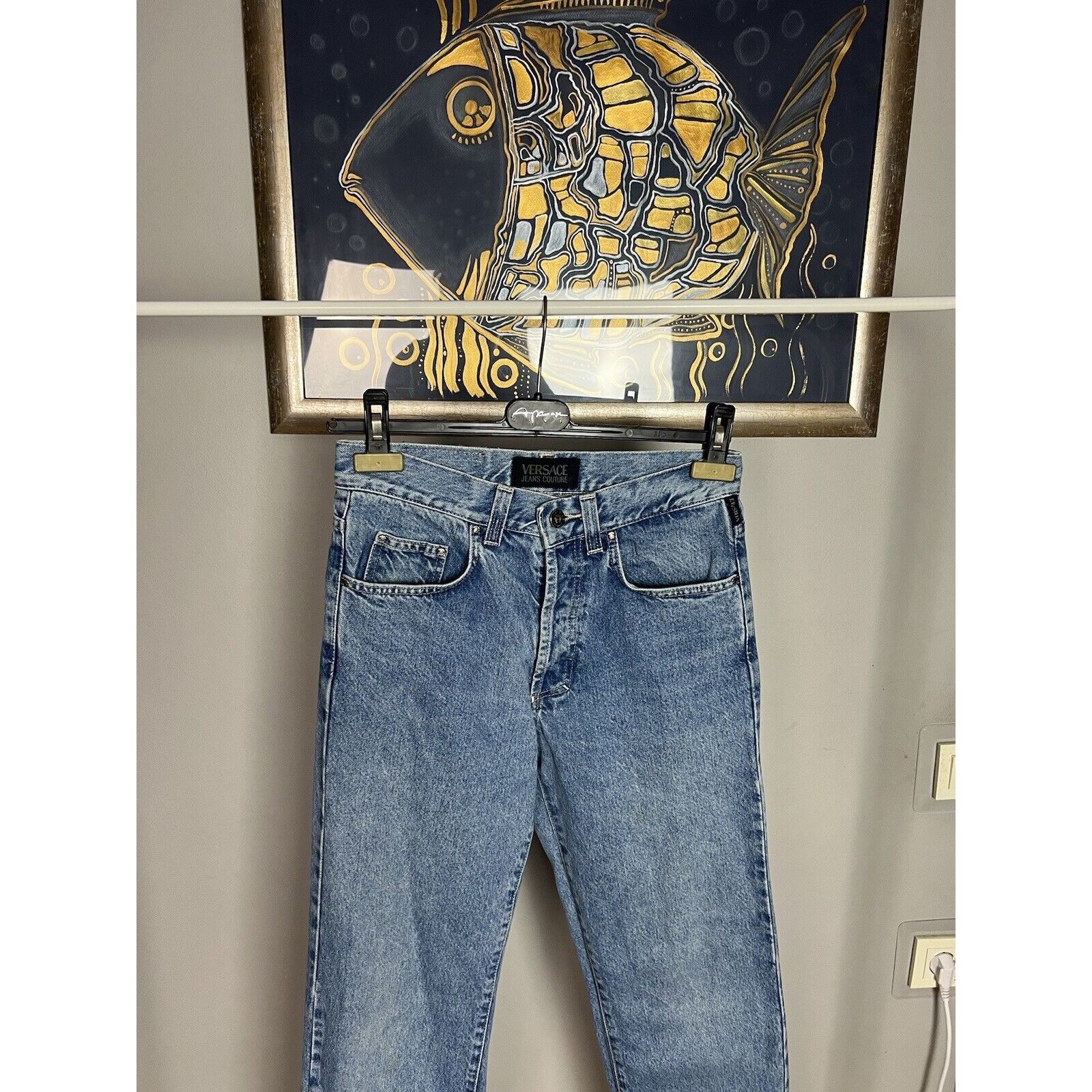 Versace Jeans Couture Versace Couture VTG Medusa Light Blue Straight High Waist Je Size 30" / US 8 / IT 44 - 3 Thumbnail