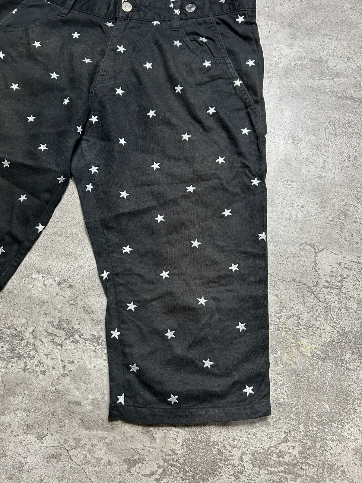 PPFM 2000s PPFM Star Motif Embordired Short Pants Size US 33 - 2 Thumbnail