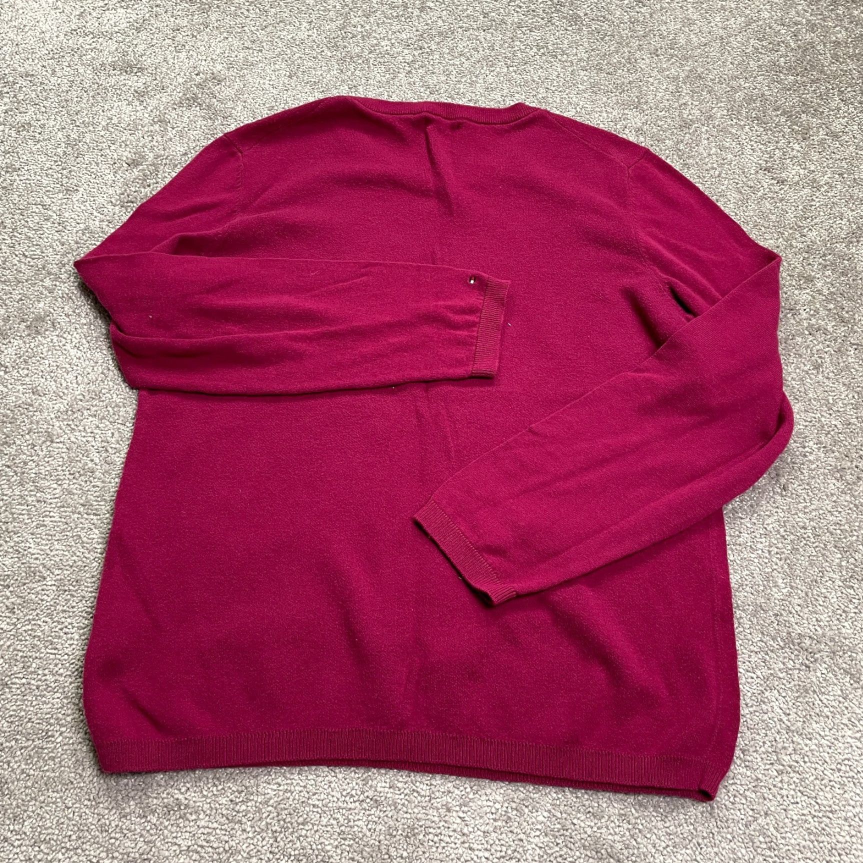 Tommy Hilfiger Tommy Hilfiger Sweater Mens XL Red Pullover Knit Lightweight Crew Neck Stretch Size US XL / EU 56 / 4 - 2 Thumbnail