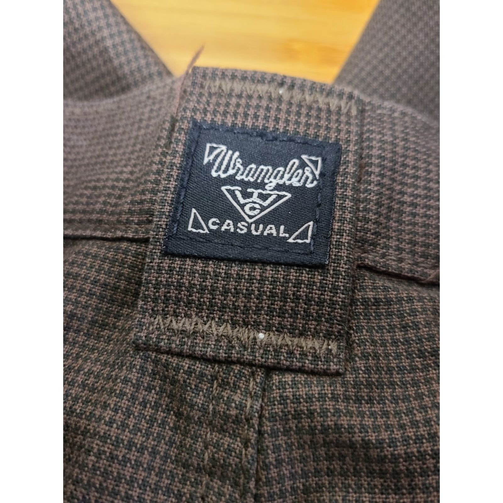 Wrangler VINTAGE Wrangler Jeans Womens 8x34 High Rise Straight Brown Denim 100% Cotton Zip Button Inseam 32 USA Shirts? Size 28" / US 6 / IT 42 - 6 Thumbnail