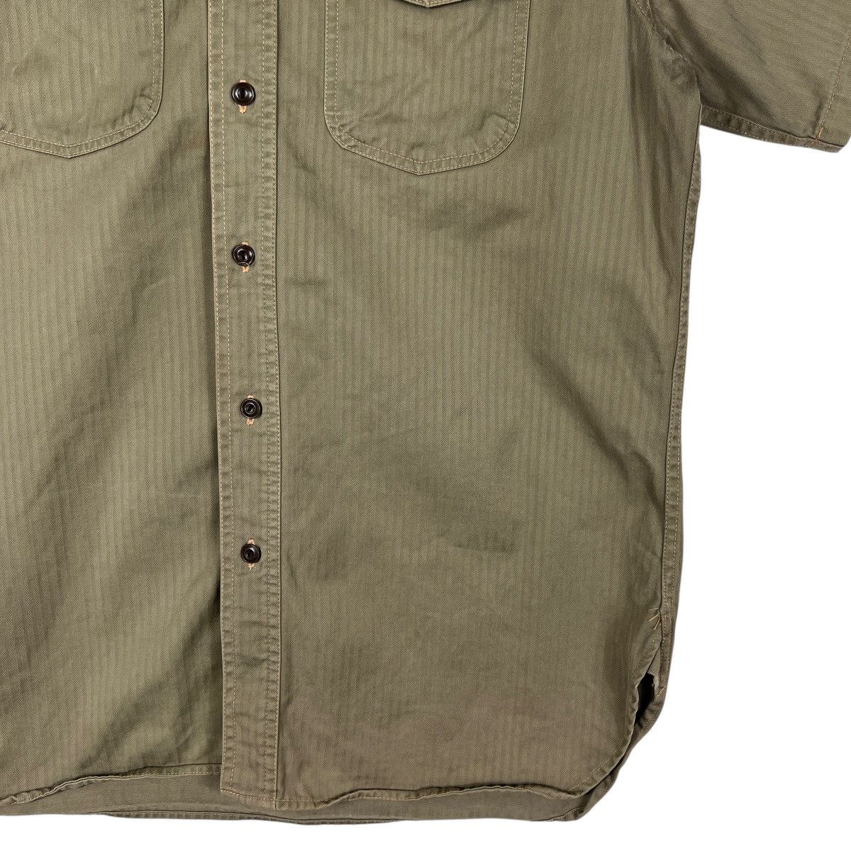 Beams Japan Beams Hbt Work Military Shirt Made In Japan - Size L Size US L / EU 52-54 / 3 - 7 Thumbnail