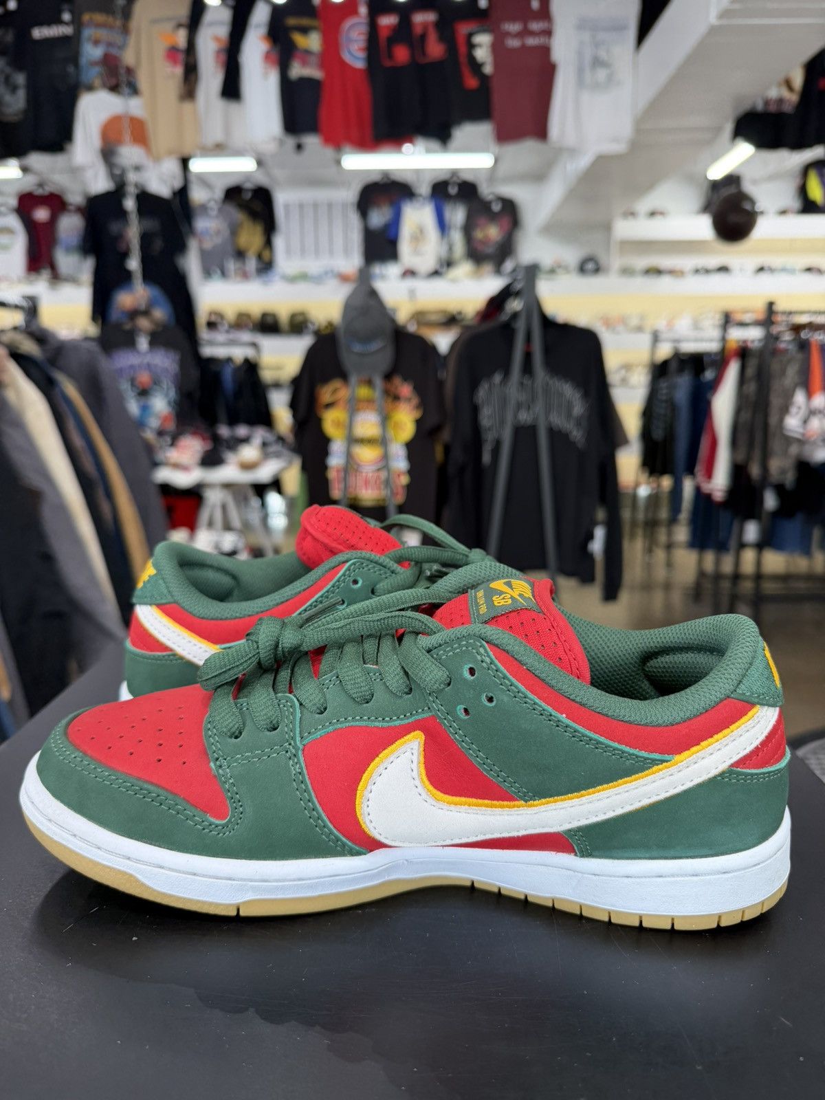 Nike Nike SB Dunk Low Seattle Supersoncis Size 8.5 (2024) Size US 8.5 / EU 41-42 - 4 Thumbnail
