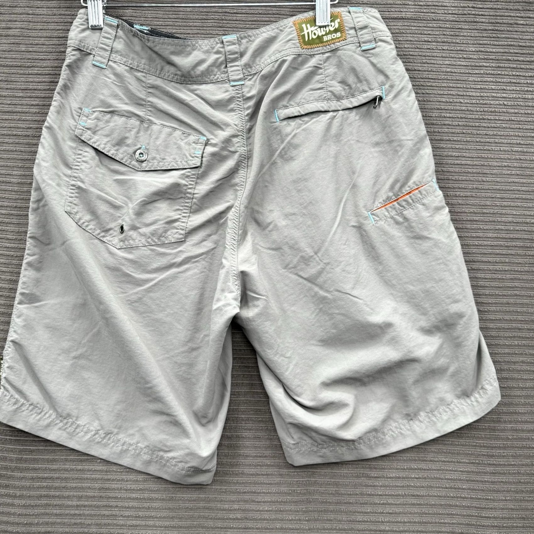 Howler Brothers Howler Brothers Board Shorts Men 30 Gray Nylon Beach Outdoors Weekend Vacation - Gray / Nylon / 30 / Board / Regular / Casual / Men Size US 30 / EU 46 - 2 Thumbnail