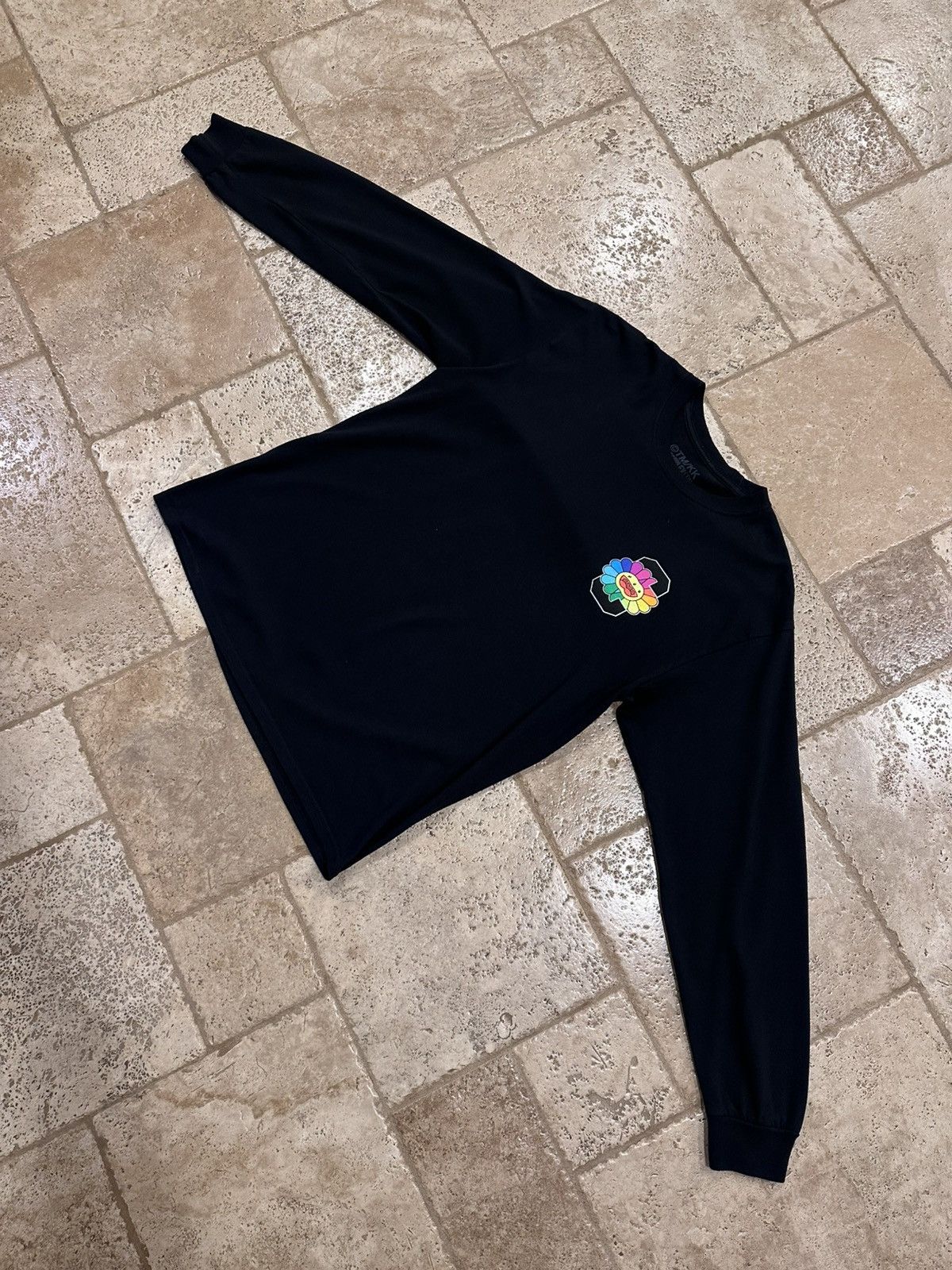 Complex Takashi Murakami ComplexCon Flower Black Long Sleeve T-Shirt Size US L / EU 52-54 / 3 - 4 Thumbnail