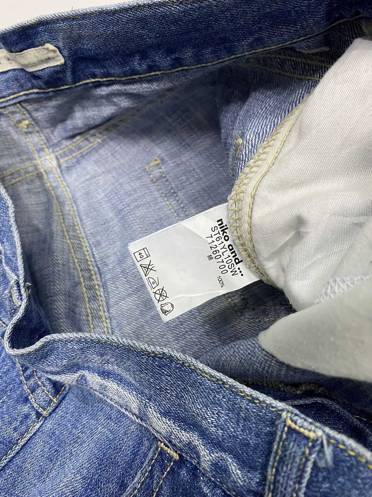 Issey Miyake 🔥NIKO AND PATCHWORK BAGGY DENIM JEANS Size US 31 - 8 Thumbnail