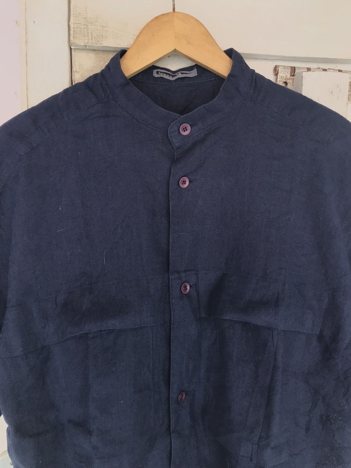 Issey Miyake Vintage Issey Miyake Hemp Shanghai Shirts Size US M / EU 48-50 / 2 - 6 Thumbnail