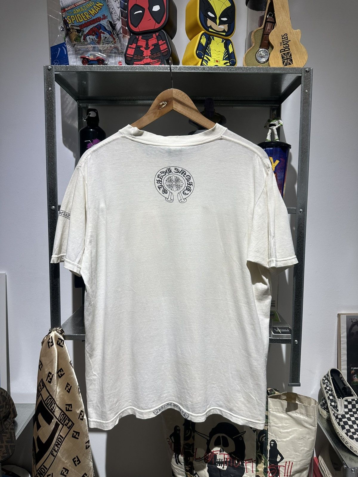 Vintage distressed vintage chrome hearts pocket tee Size US L / EU 52-54 / 3 - 2 Thumbnail