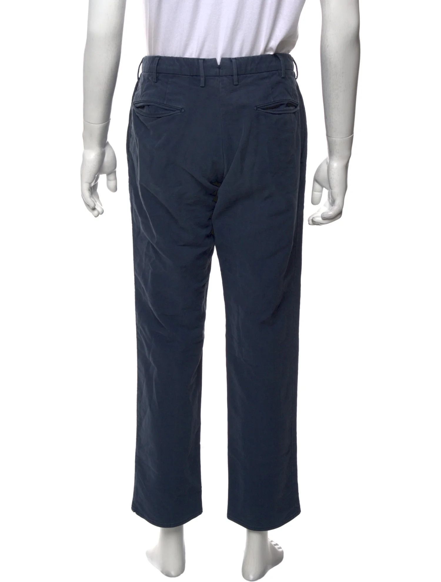 Incotex Incotex Cropped Blue Slim Fit Pants Size US 31 - 3 Thumbnail