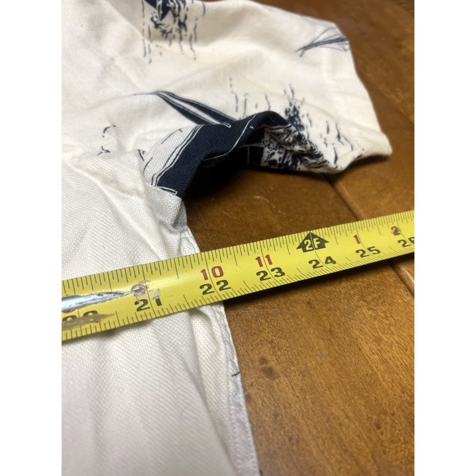 Nautica Nautica Polo Shirt Men M Sailing Map All Over Print Graphic Short Sleeve Collared 100% Cotton Multicolor Casual Golf Regular Size M Size US M / EU 48-50 / 2 - 3 Thumbnail