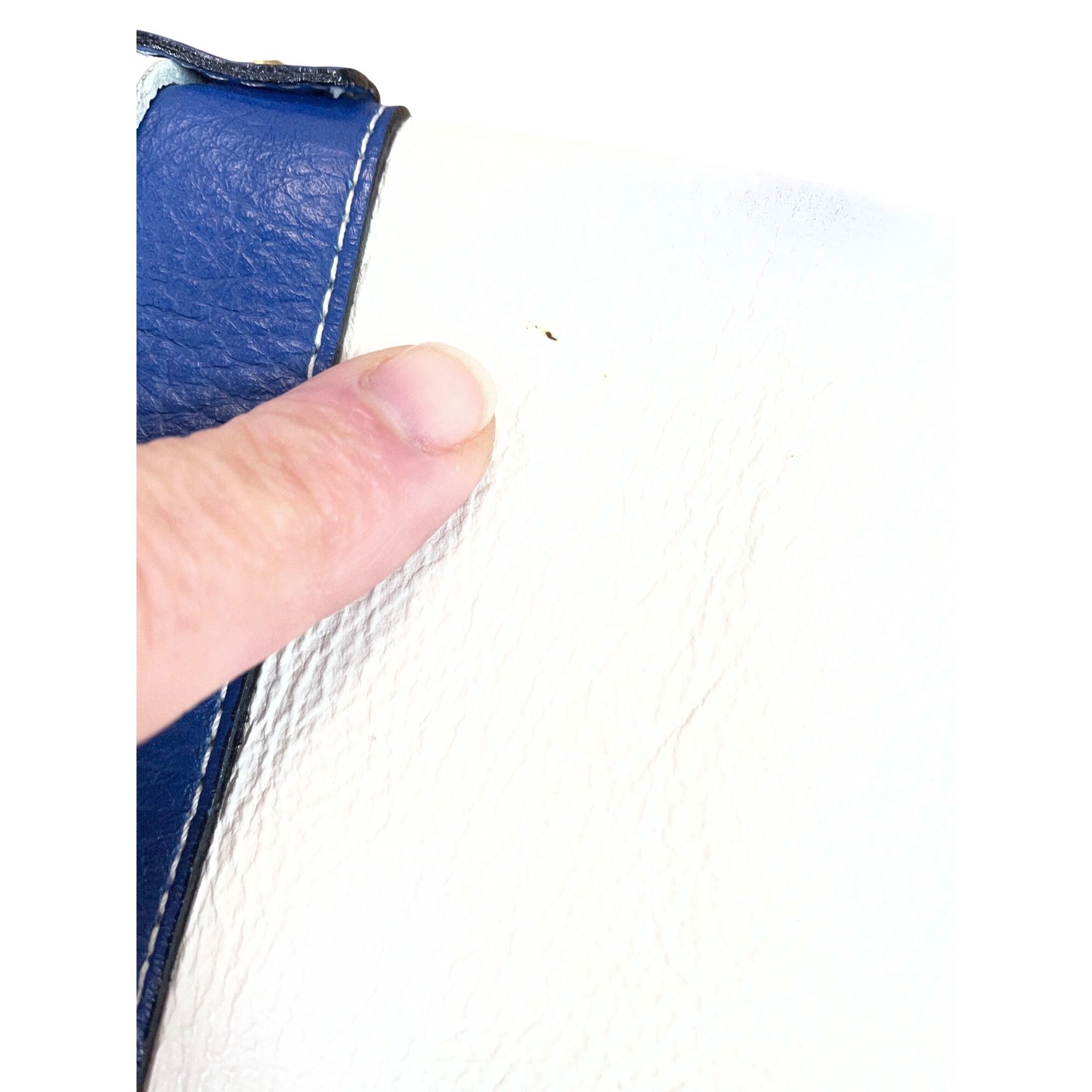 Other Avorio Italy leather white blue adjustable crossbody shoulde Size ONE SIZE - 4 Thumbnail