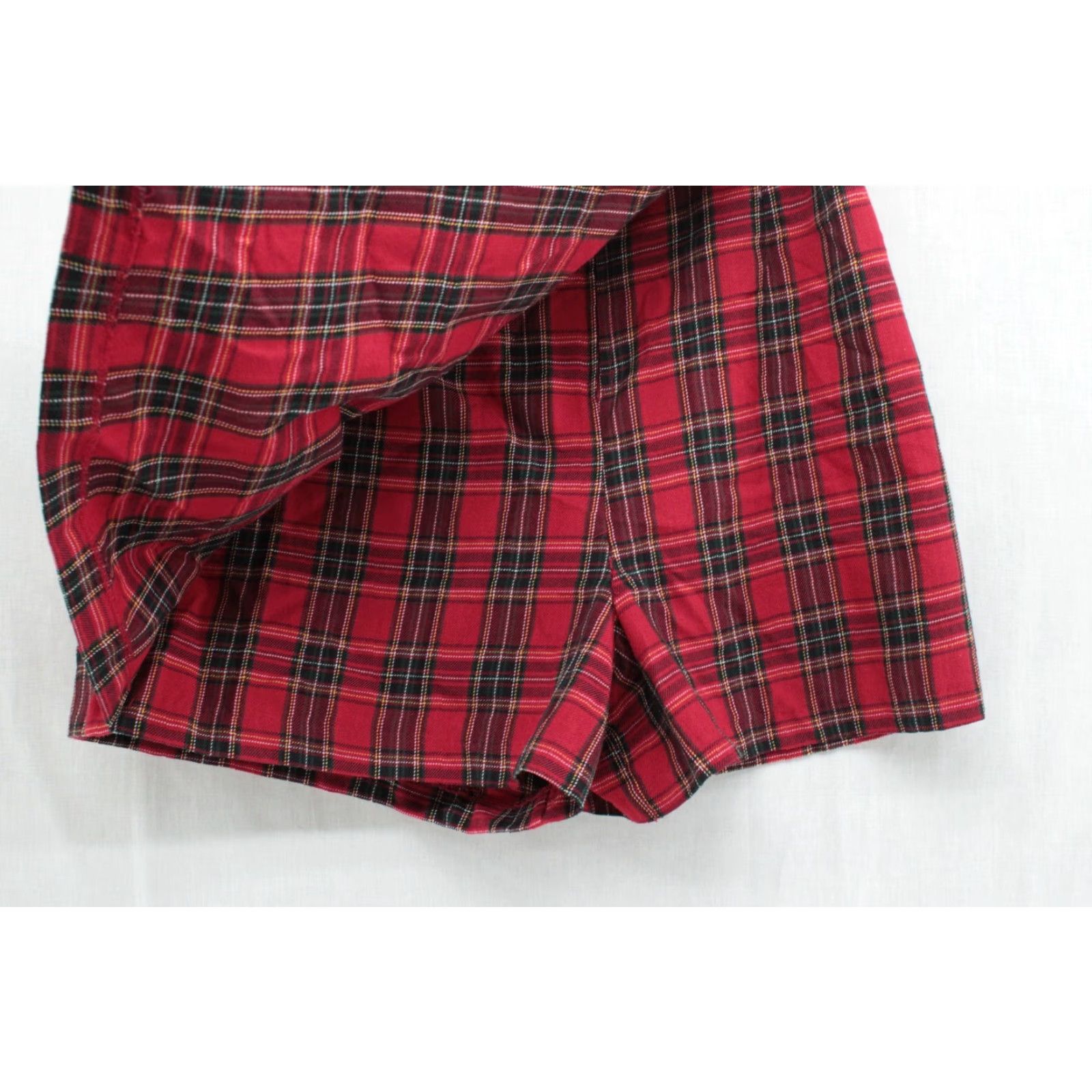 Vintage VINTAGE California Concepts Plaid Mini Skort Women's Size 7 Red Belted Size 28" / US 6 / IT 42 - 6 Thumbnail