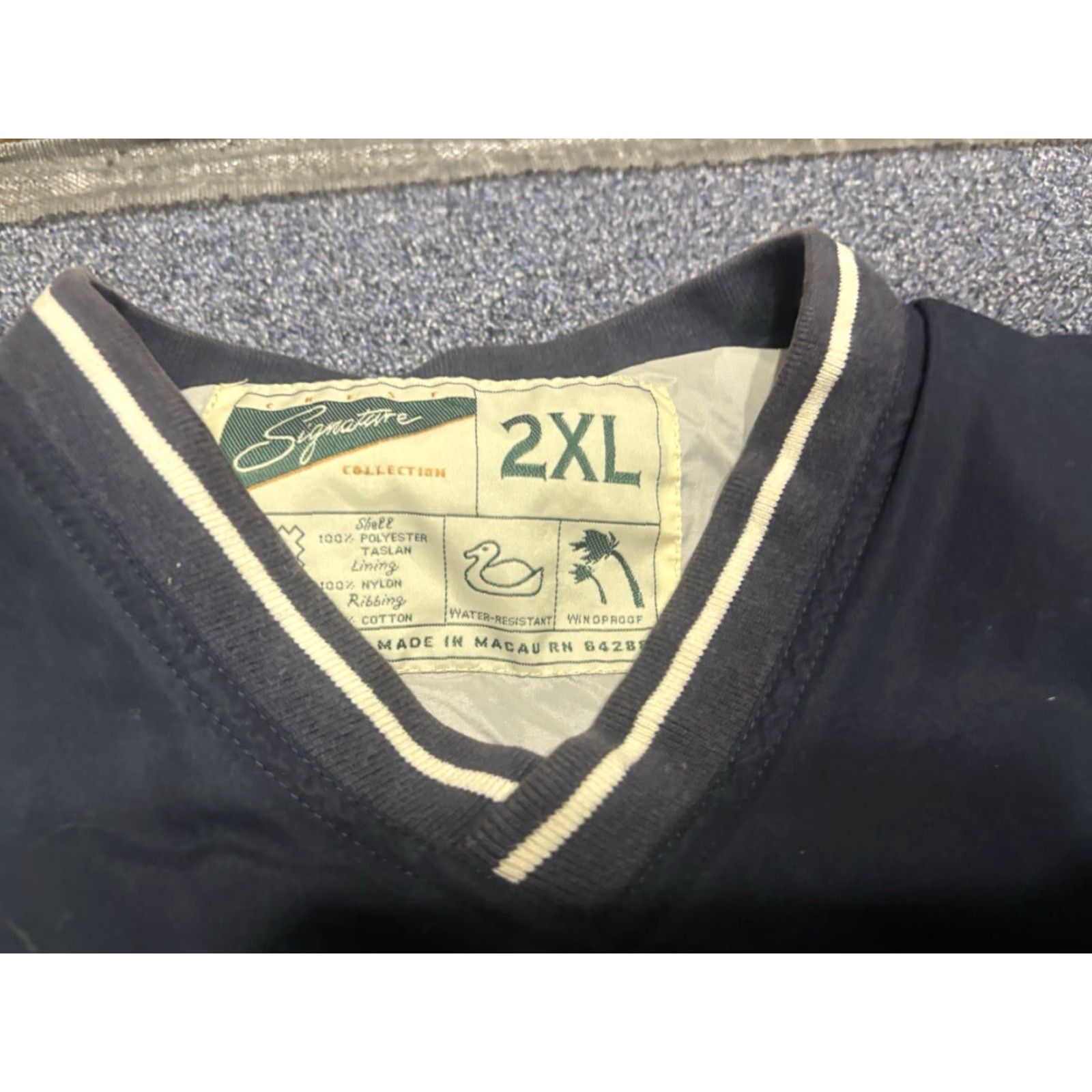 Logo 7 VINTAGE Pepsi Pullover Windbreaker V-Neck 90s Logo Blue 2XL White Bear Men Jacket Windbreaker Size US XXL / EU 58 / 5 - 2 Thumbnail