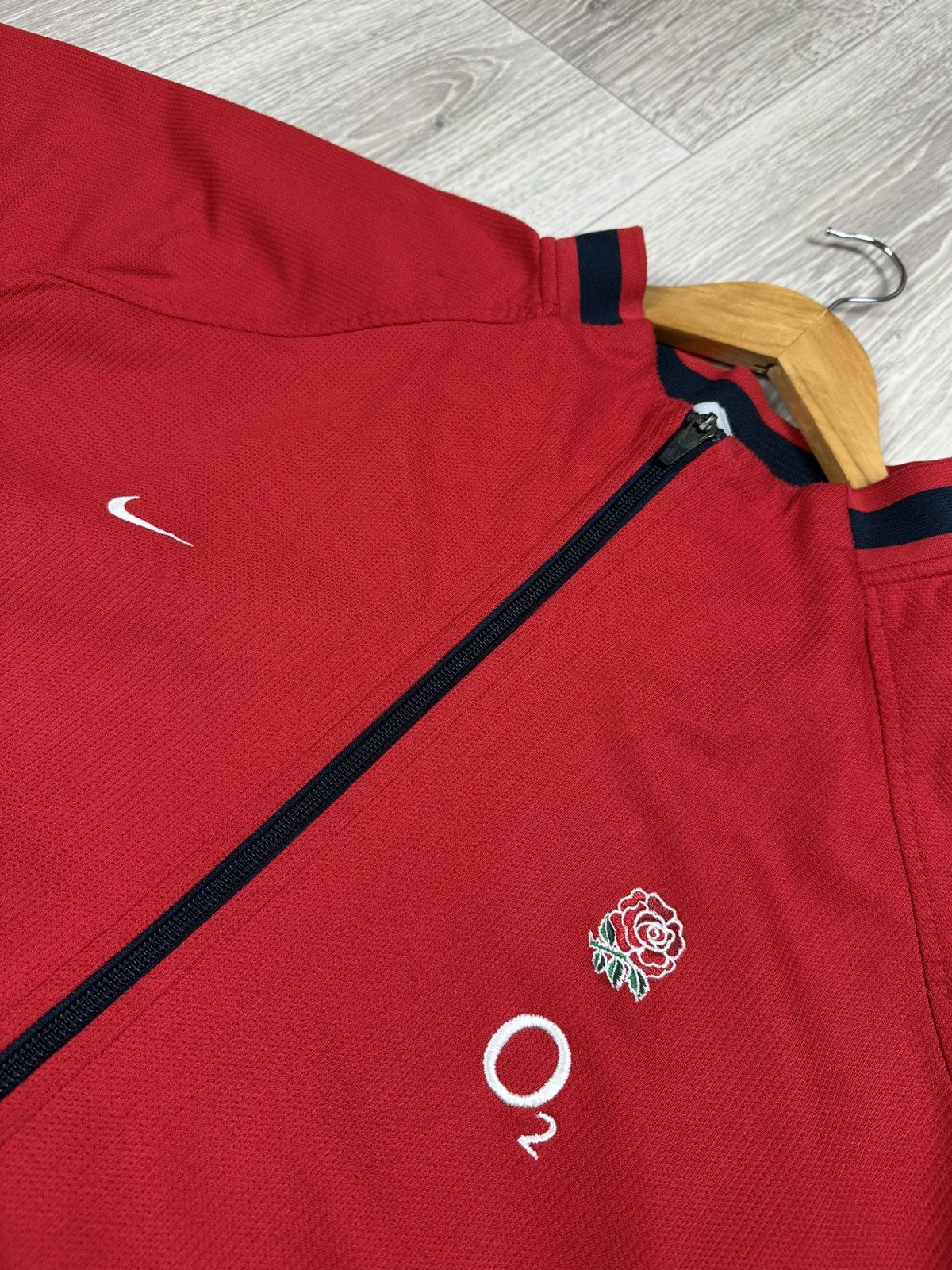Nike × Vintage Vintage Nike England Zip Sweatshirt Fleece Size US XL / EU 56 / 4 - 5 Thumbnail