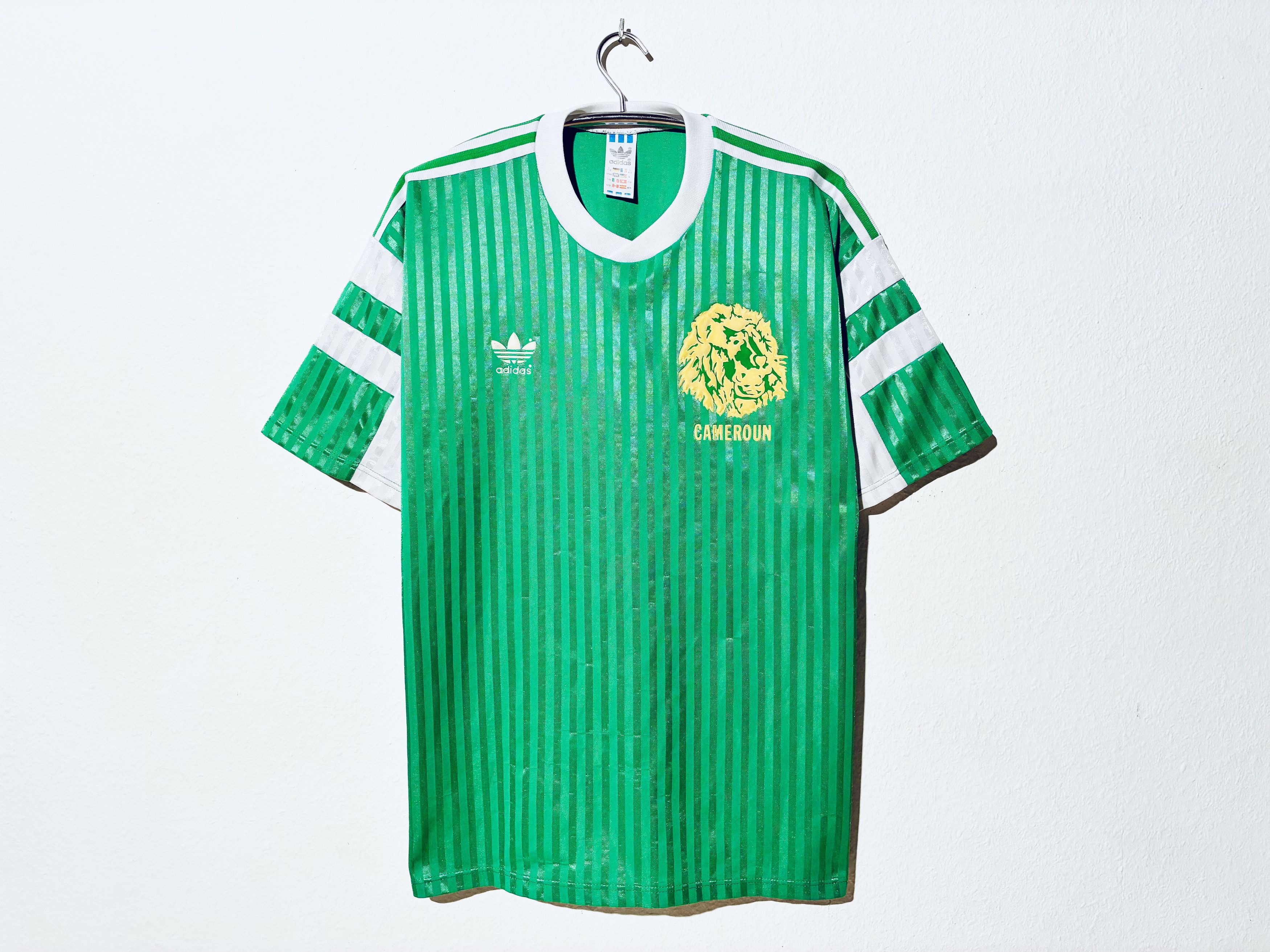 Adidas Cameroon Home Jersey 1990 - 1992 World Cup Italia 90 Size US L / EU 52-54 / 3 - 1 Thumbnail