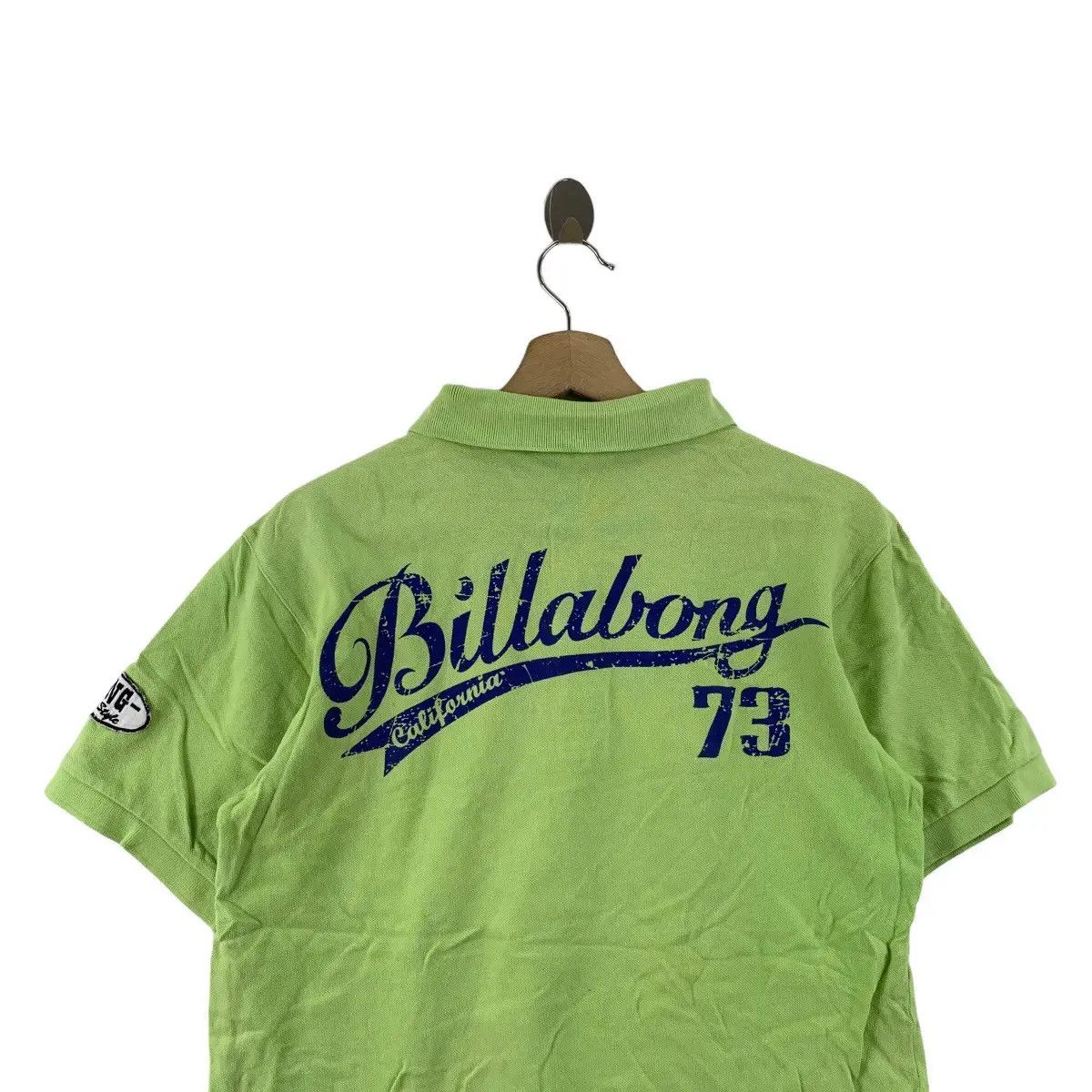 Billabong Vintage BILLABONG SURF Patchwork Green Polo Tee Shirt Top Size US L / EU 52-54 / 3 - 3 Thumbnail