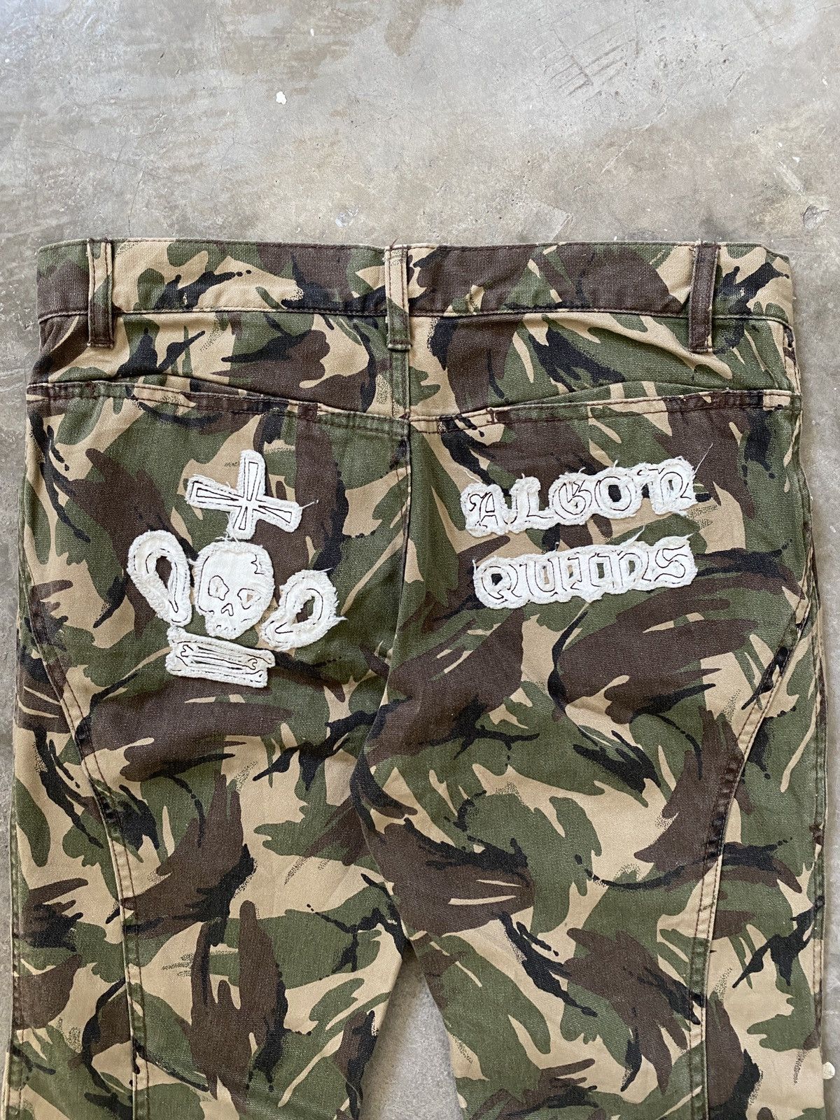 If Six Was Nine 2000s Algonquins - Punk Camo Flared Pants Vkei Size US 32 / EU 48 - 9 Thumbnail