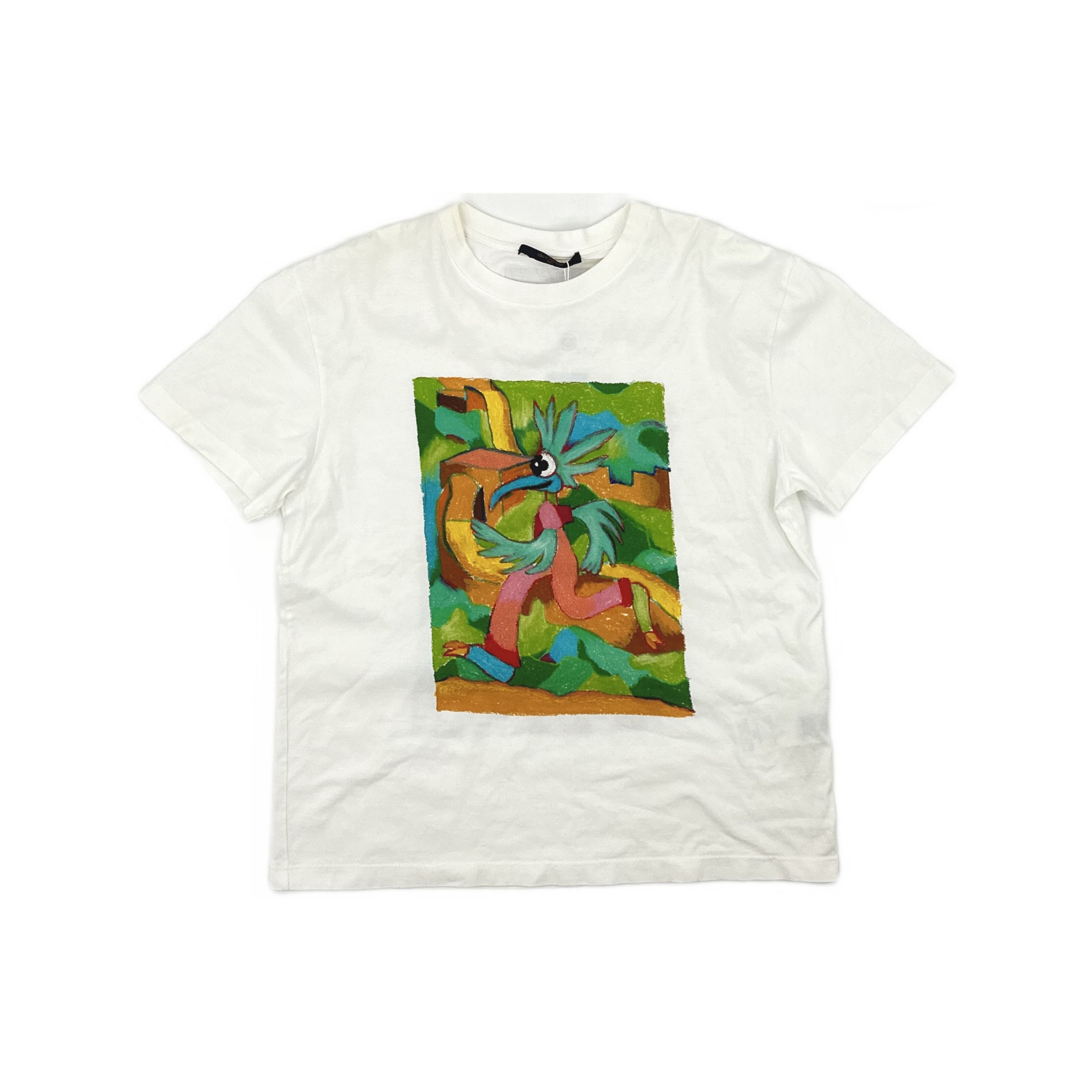 Louis Vuitton Louis Vuitton Graphic Bird Print T-Shirt S Size US S / EU 44-46 / 1 - 1 Thumbnail