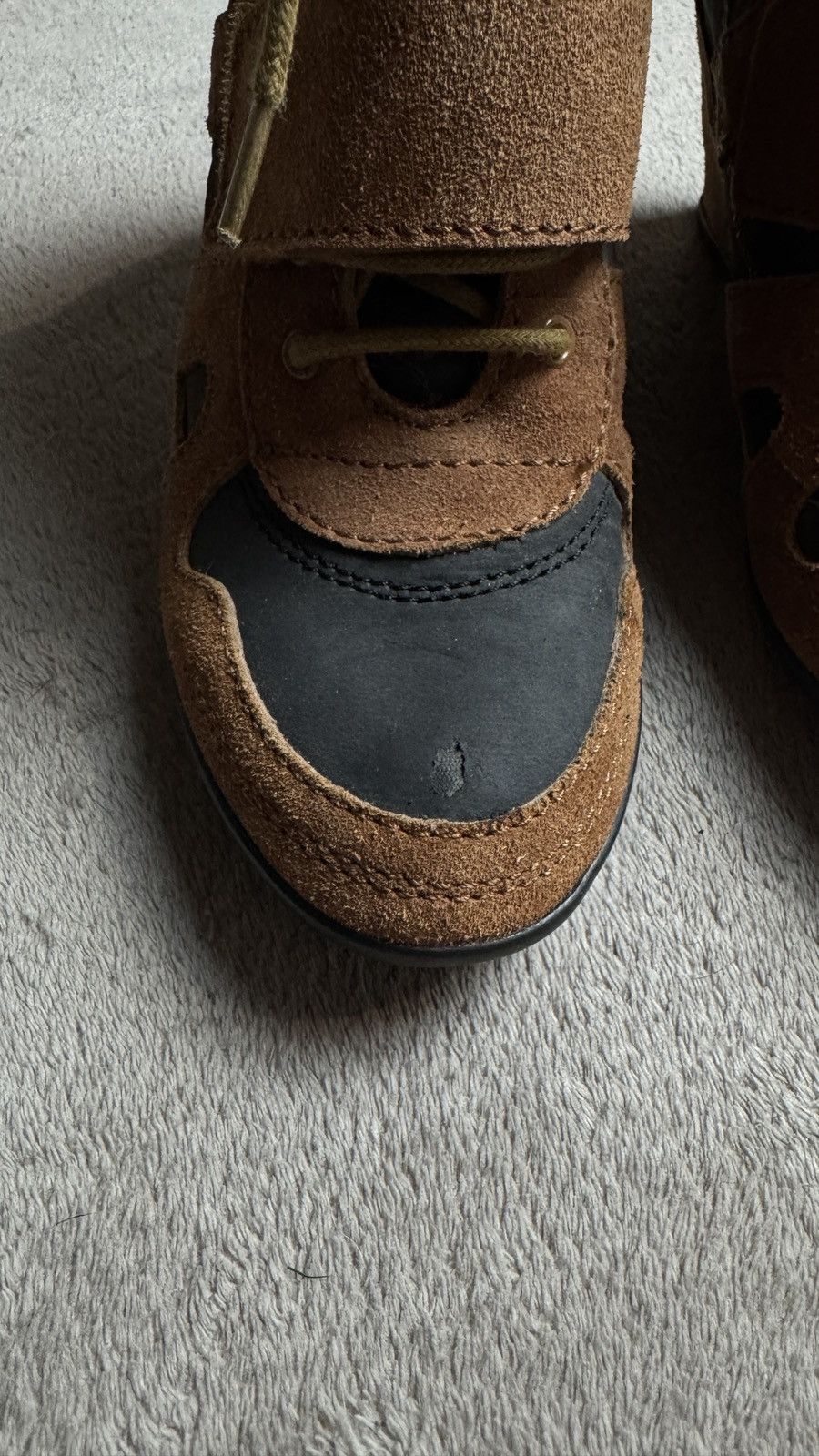 Isabel Marant Y2K Hi Top Wedge Suede Sneakers Bekket Style isabel marant Size US 7 / IT 37 - 8 Thumbnail
