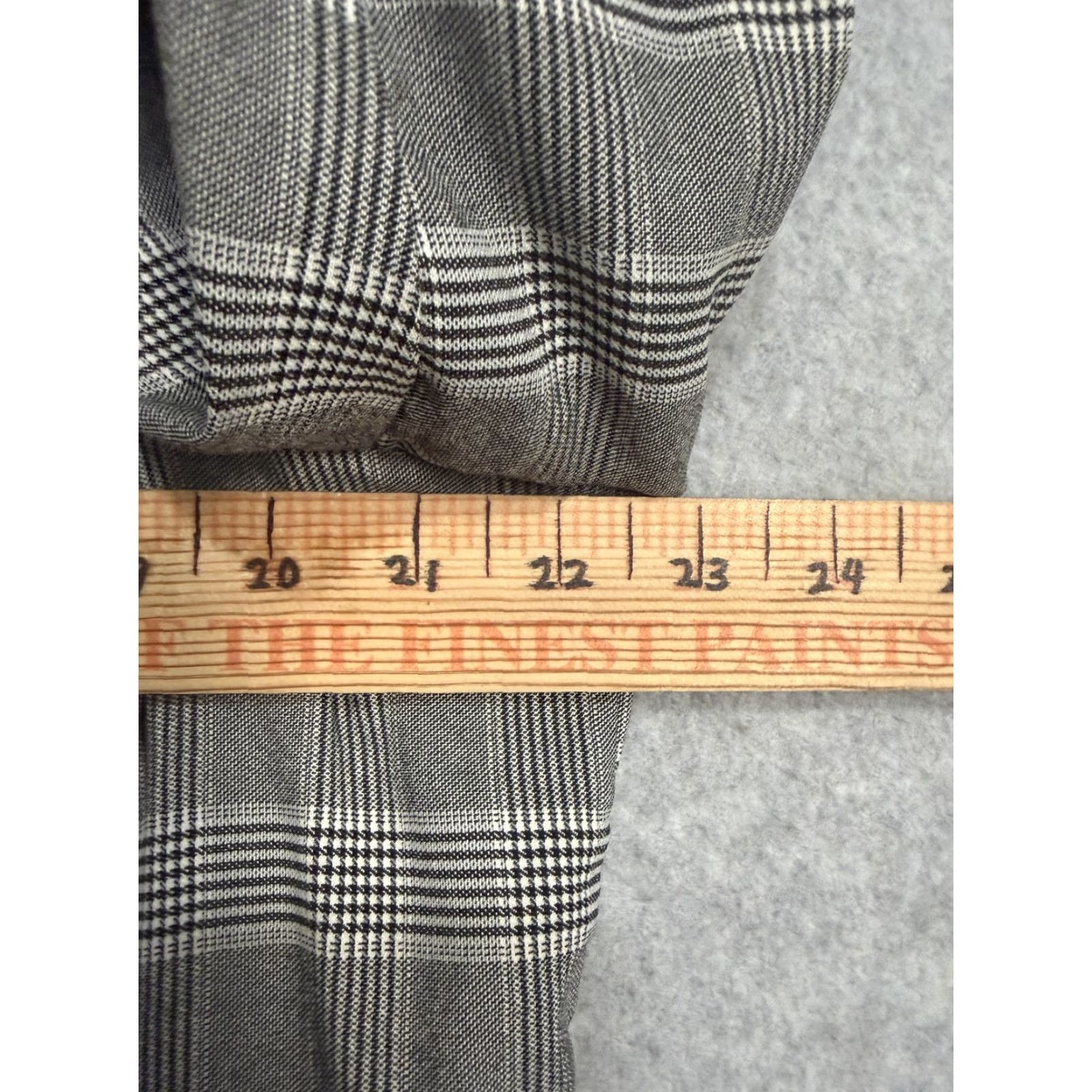 Vintage Lane Bryant Blazer Womens 16 Gray Plaid Stretch Lined Notch Lapel Plus Size XXL / US 16-18 / IT 52-54 - 7 Thumbnail