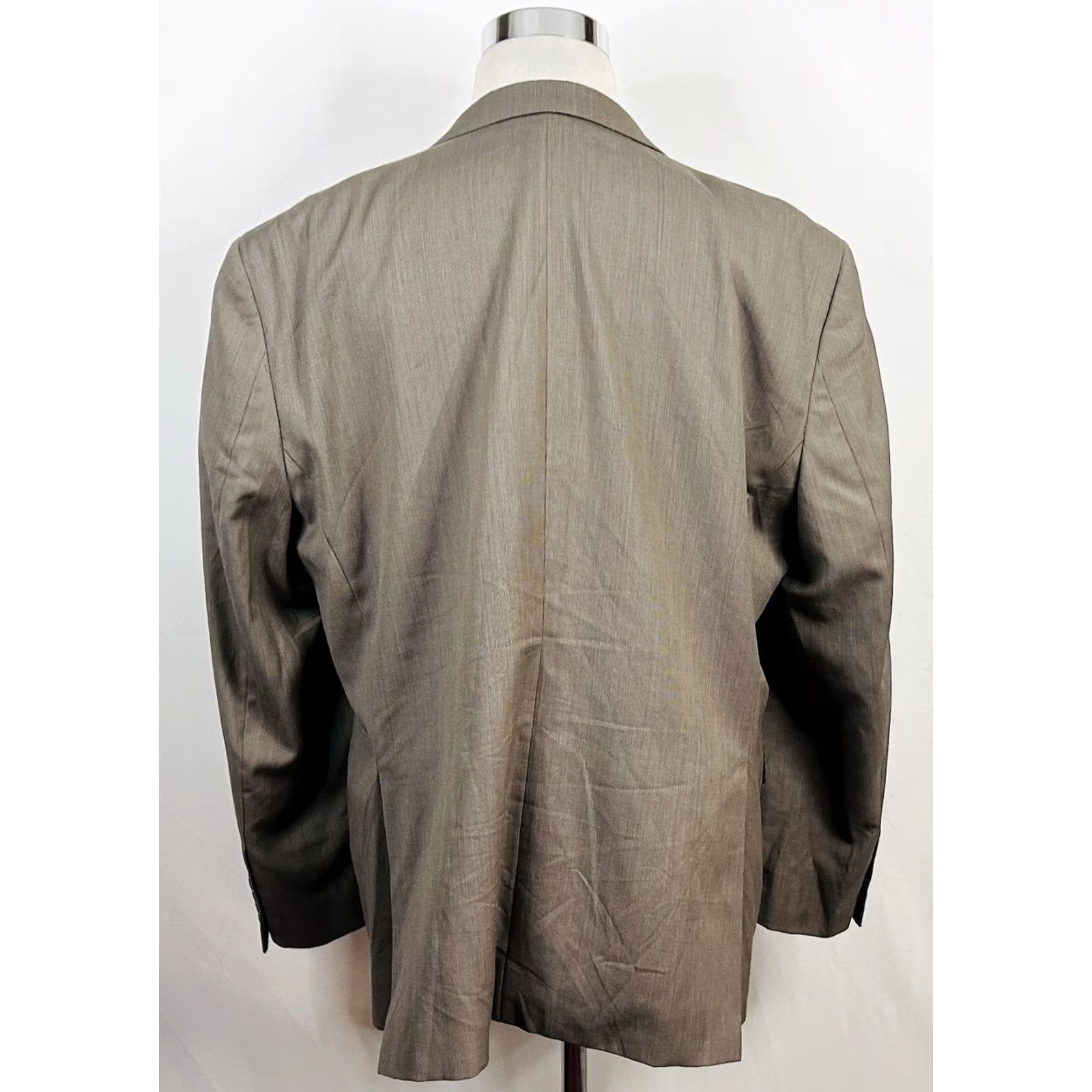 Pronto Uomo Pronto Uomo Sport Coat Beige Wool Blend Knit Two Button Double Vented Lined 50L Mens Size US XS / EU 42 / 0 - 6 Thumbnail