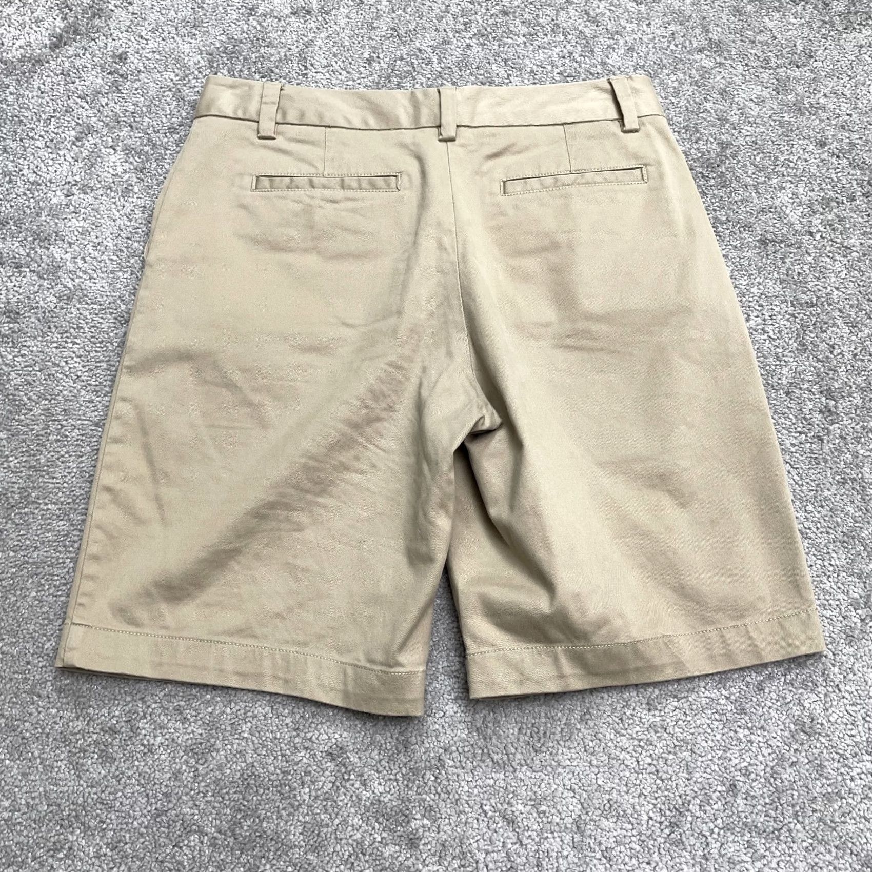Lands' End VINTAGE Lands' End Bermuda Chino Shorts Womens 4 Brown High Rise Cotton Casual Preppy Size 27" / US 4 / IT 40 - 2 Thumbnail