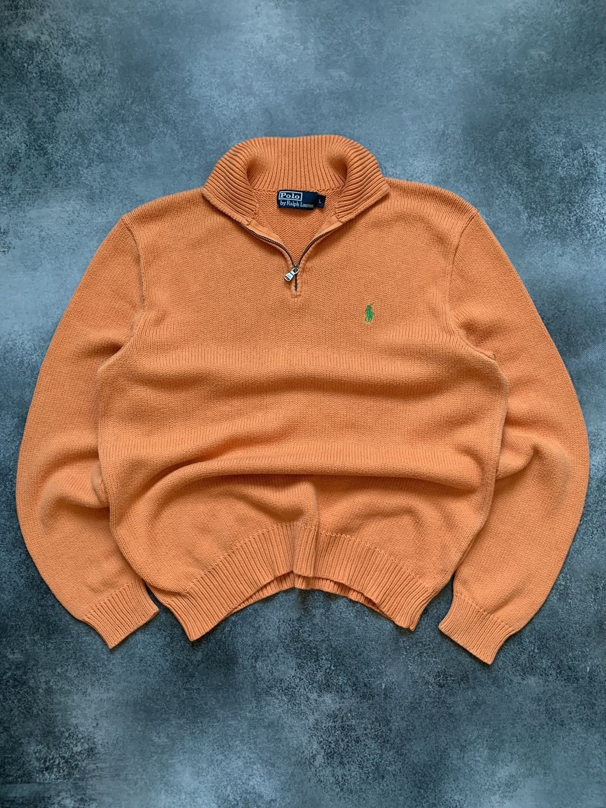 Polo Ralph Lauren × Vintage Vintage Polo Ralph Lauren Zip 1/4 Sweater Old Money Y2K Size US L / EU 52-54 / 3 - 1 Thumbnail