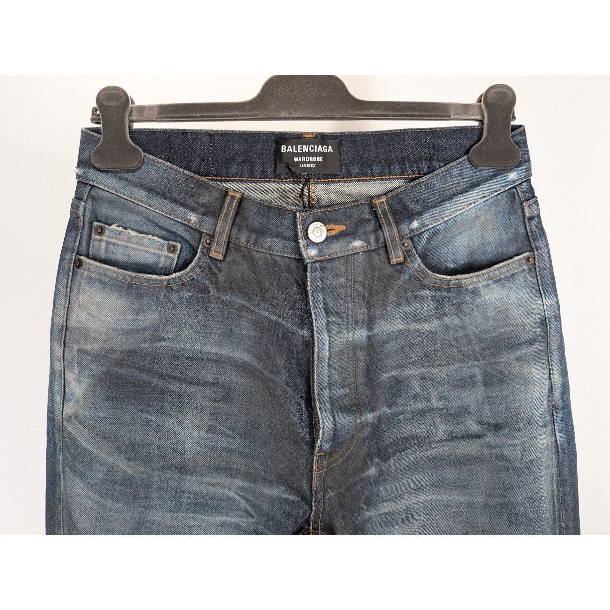 Balenciaga o1rshd1 Normal Fit Pants Organic Japanese Twill in Blue Size US 28 / EU 44 - 9 Thumbnail