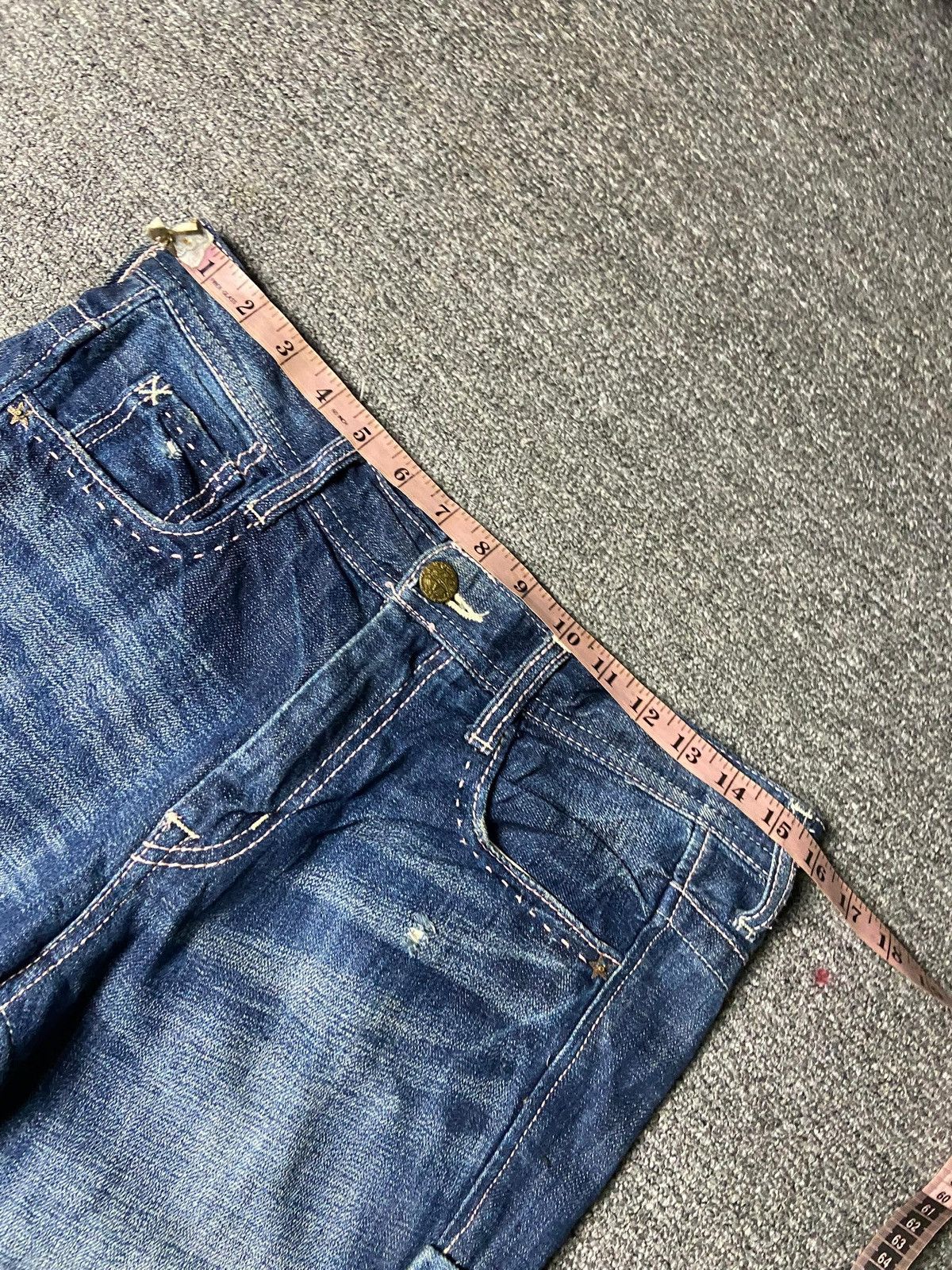 Japanese Brand CEPO Work & Military Distressed Ripped Jeans (158) Size US 32 / EU 48 - 6 Thumbnail